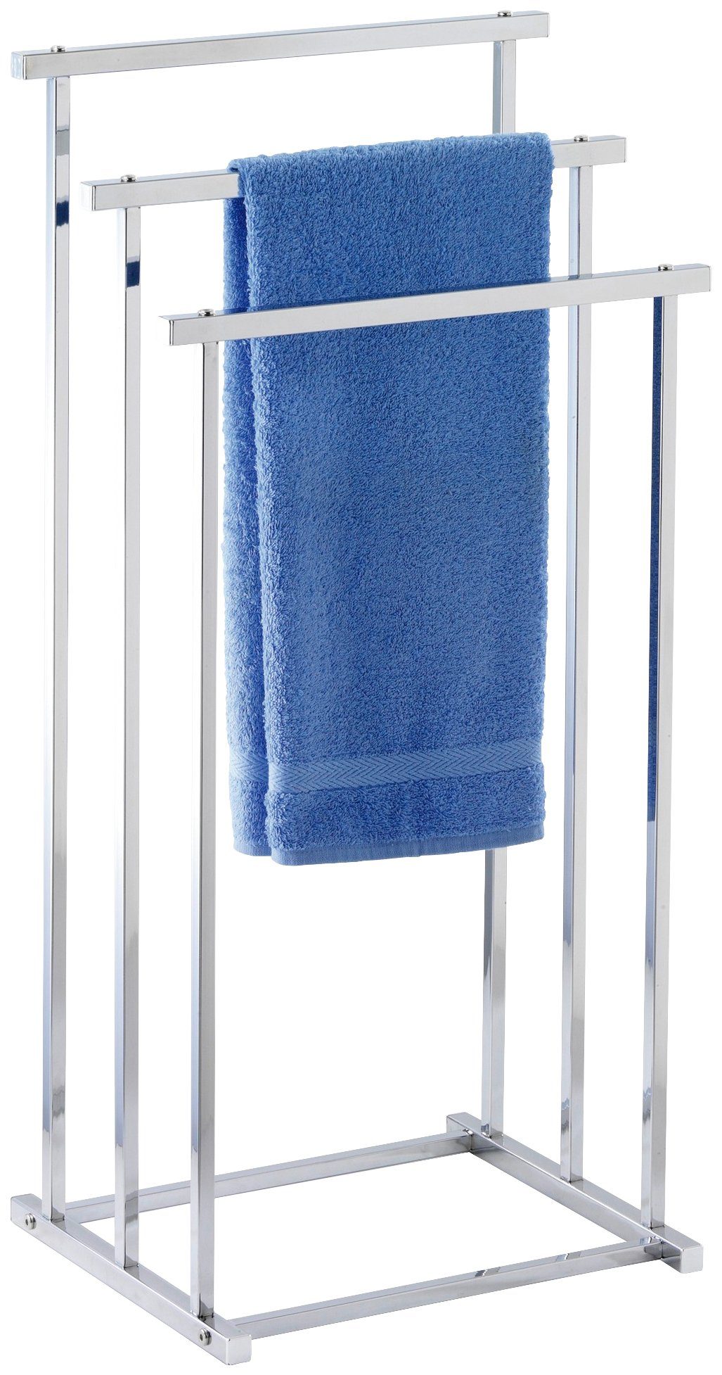 WENKO Handdoekenrek Quadro Dressboy handdoekhouders zilver(kleur)