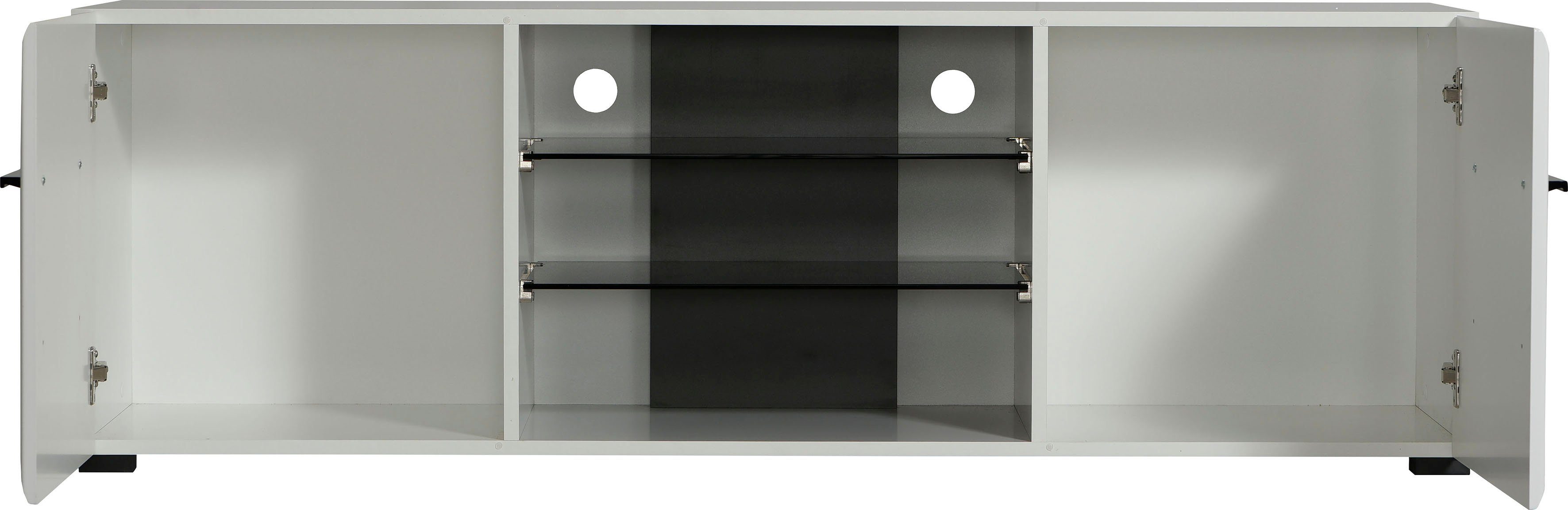 INOSIGN Wandmeubel Trentino inclusief vitrinekast, lowboard, highboard, wandplank en commode (set, 5-delig)