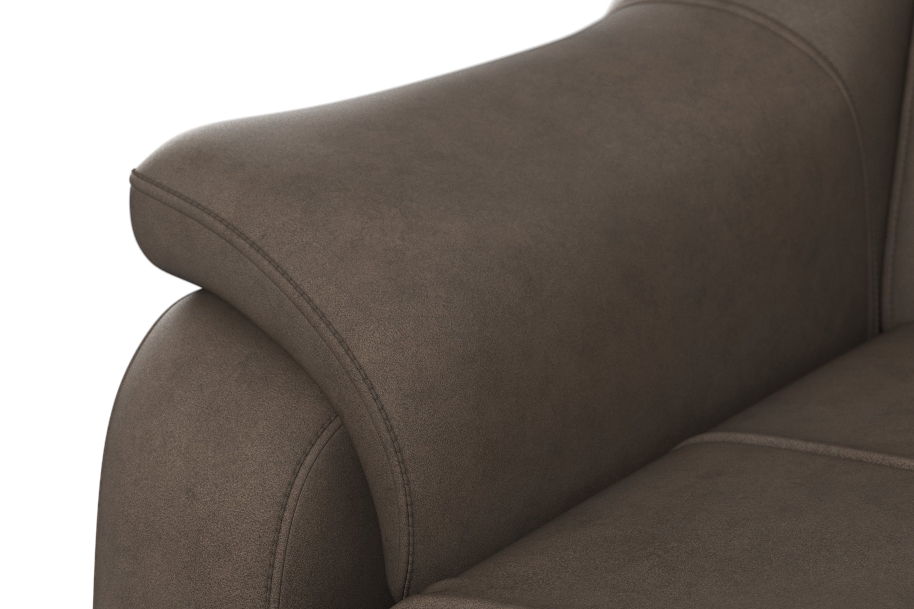 sit&more Hoekbank Freetown L-vorm met verstelbare hoofdsteun en comfortabele binnenvering