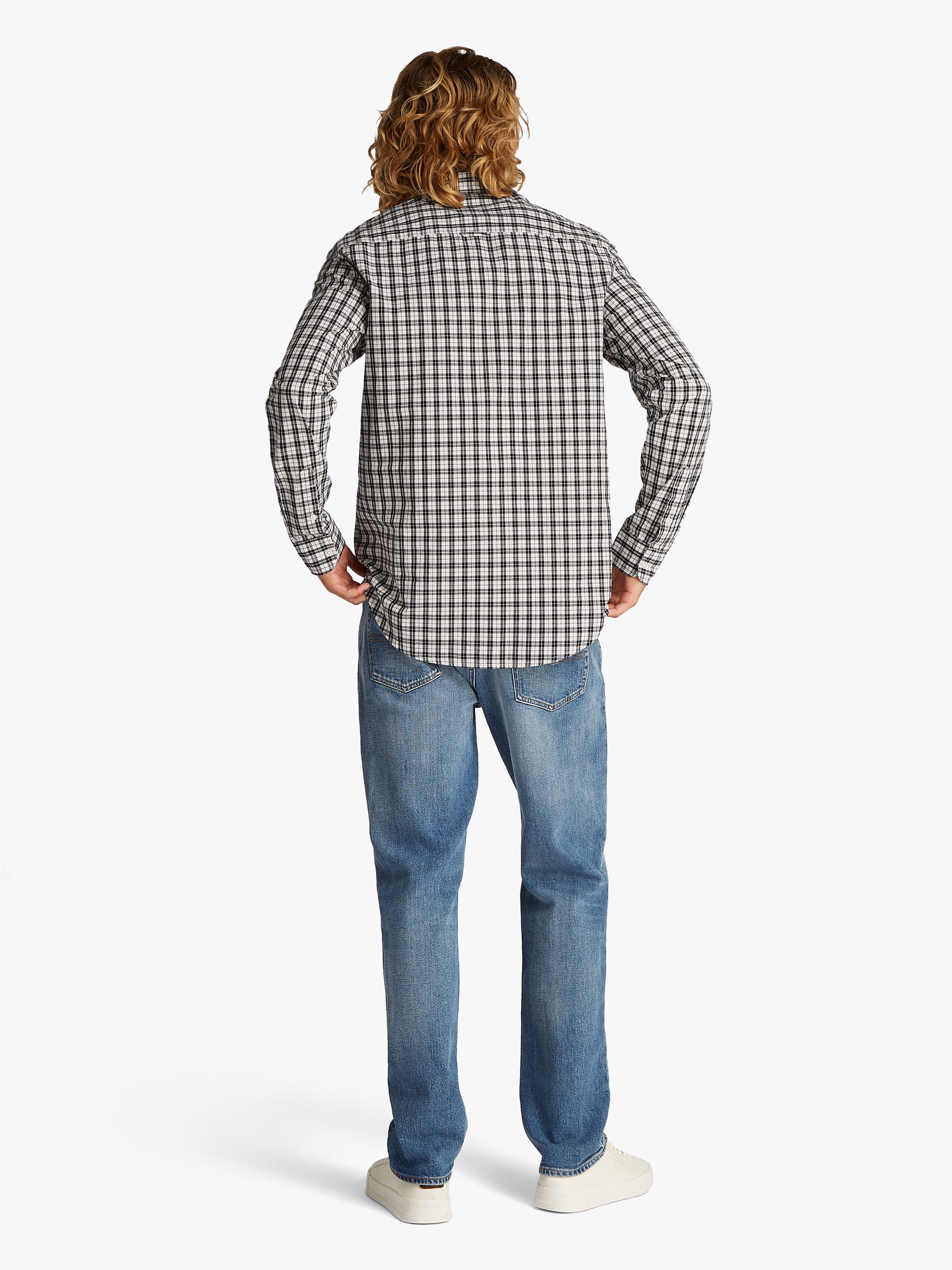 TOMMY JEANS Overhemd met lange mouwen TJM REG POPLIN CHECK LS SHIRT