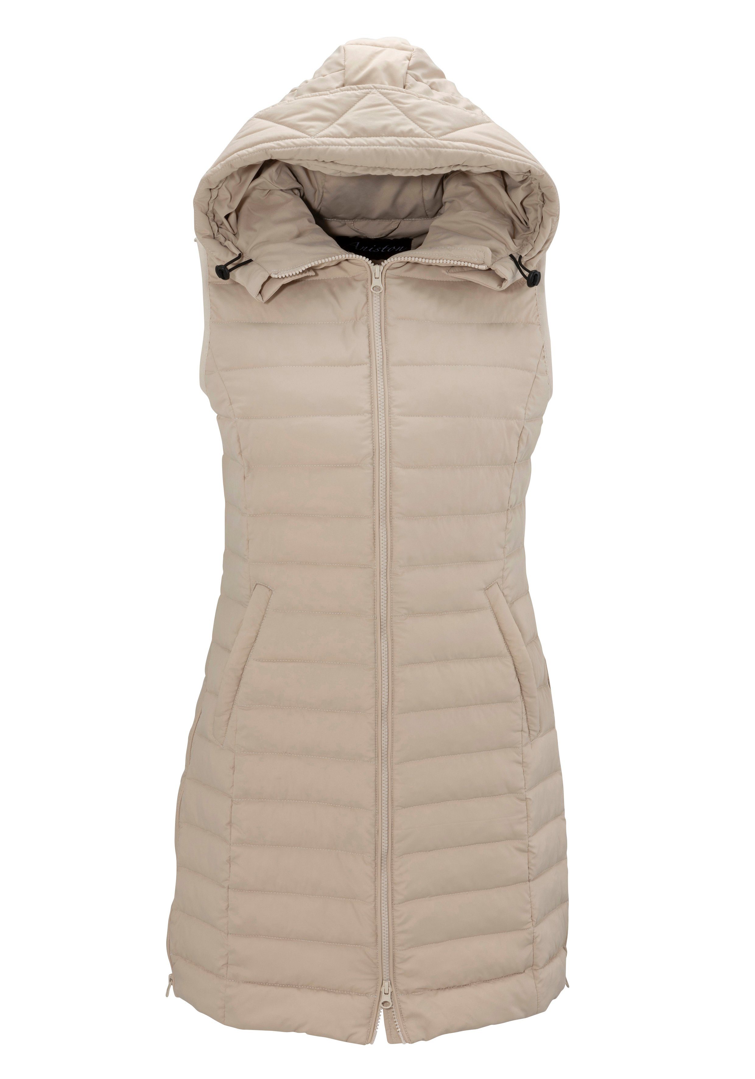 Aniston CASUAL Bodywarmer met verstelbare capuchon
