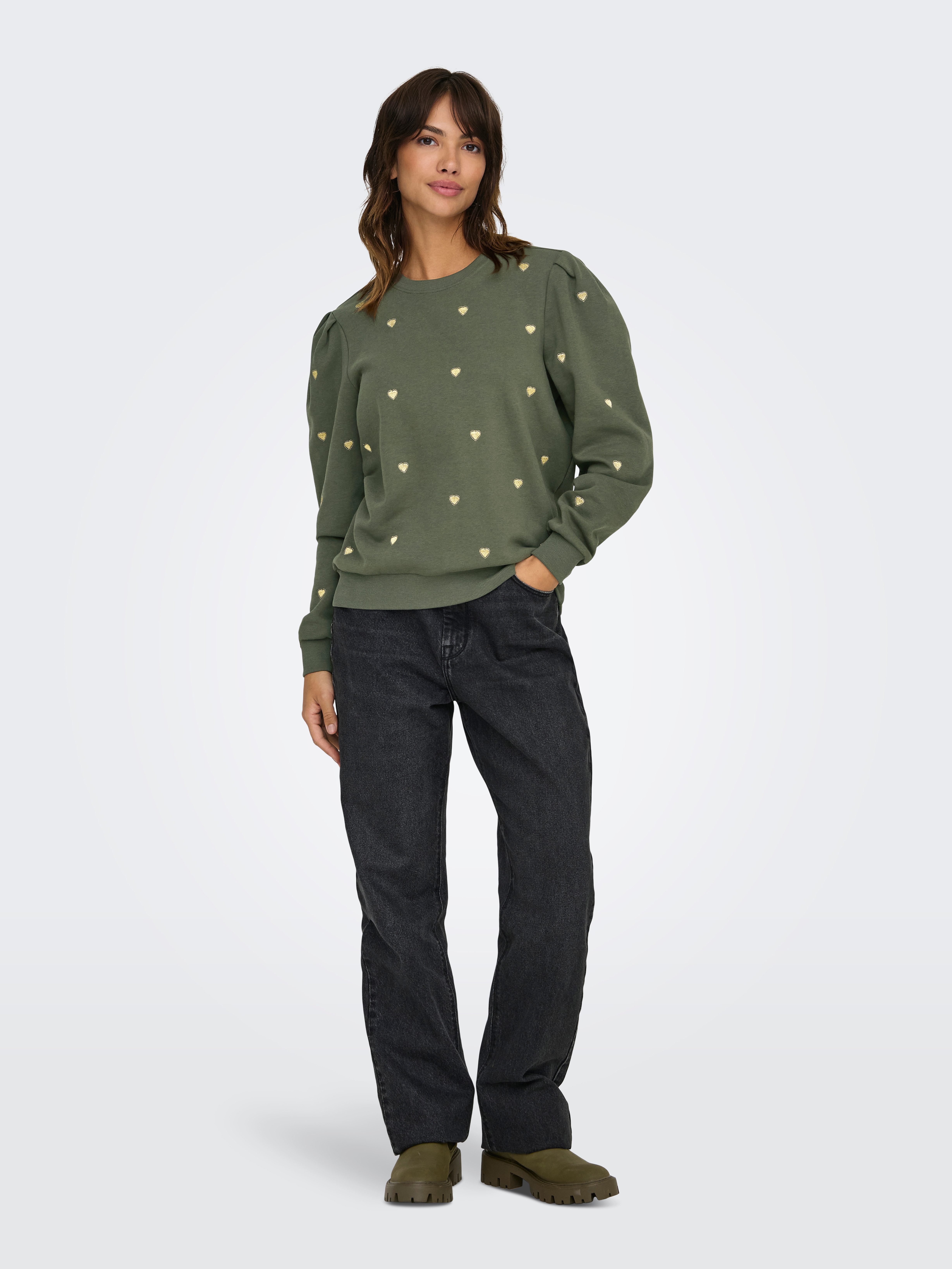 Only Sweatshirt ONLCALLE L/S O-NECK BOX SWT