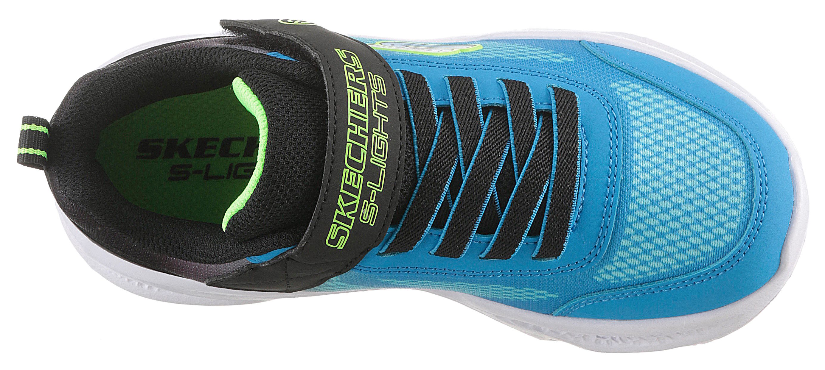 Skechers Sneakers SKECHERS METEOR-LIGHTS , klittenbandschoen met knipperfunctie, maat sjabloon om te downloaden