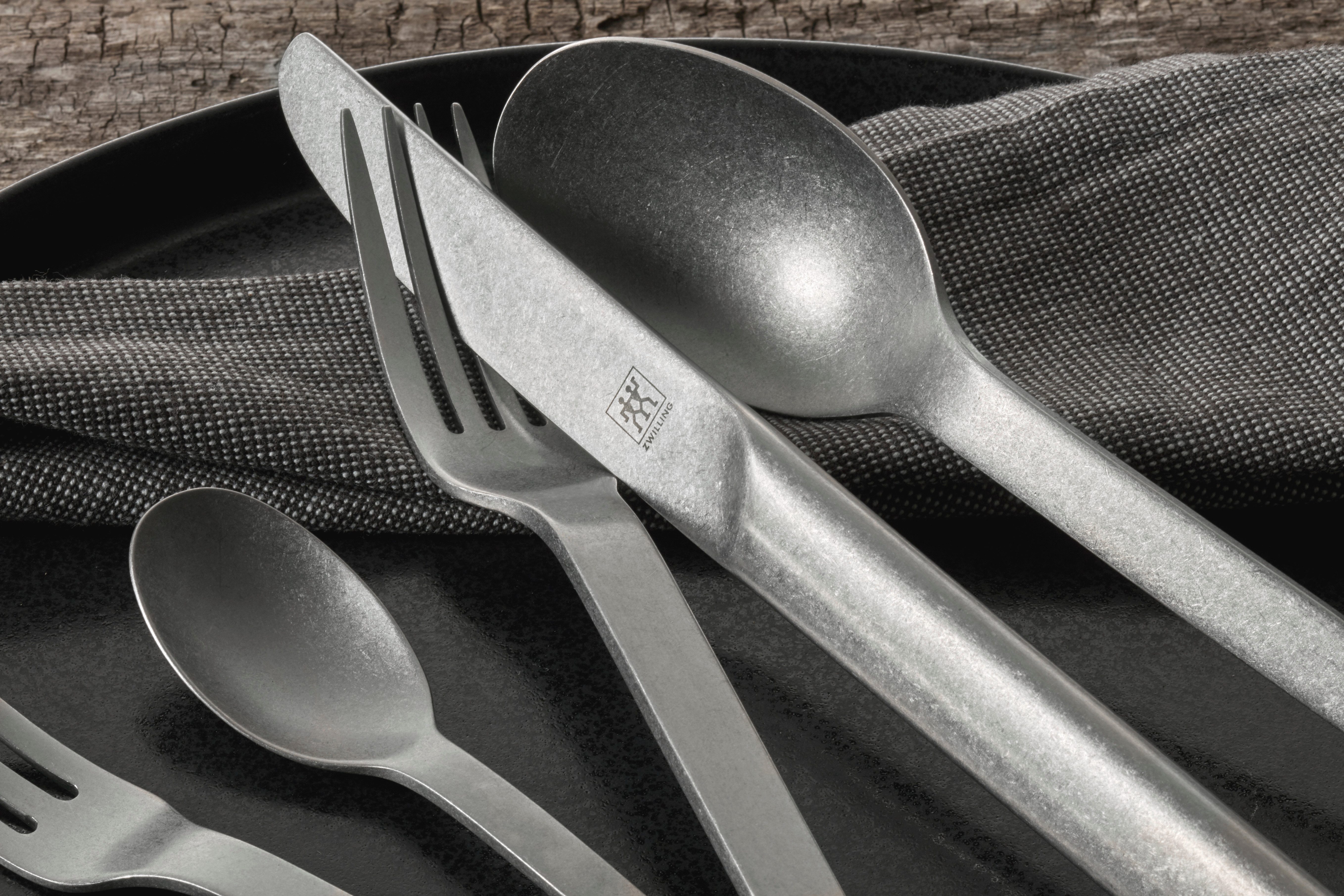 Zwilling Bestekset ZWILLING Minimale Vintage (gehamerd) (set, 68-delig)