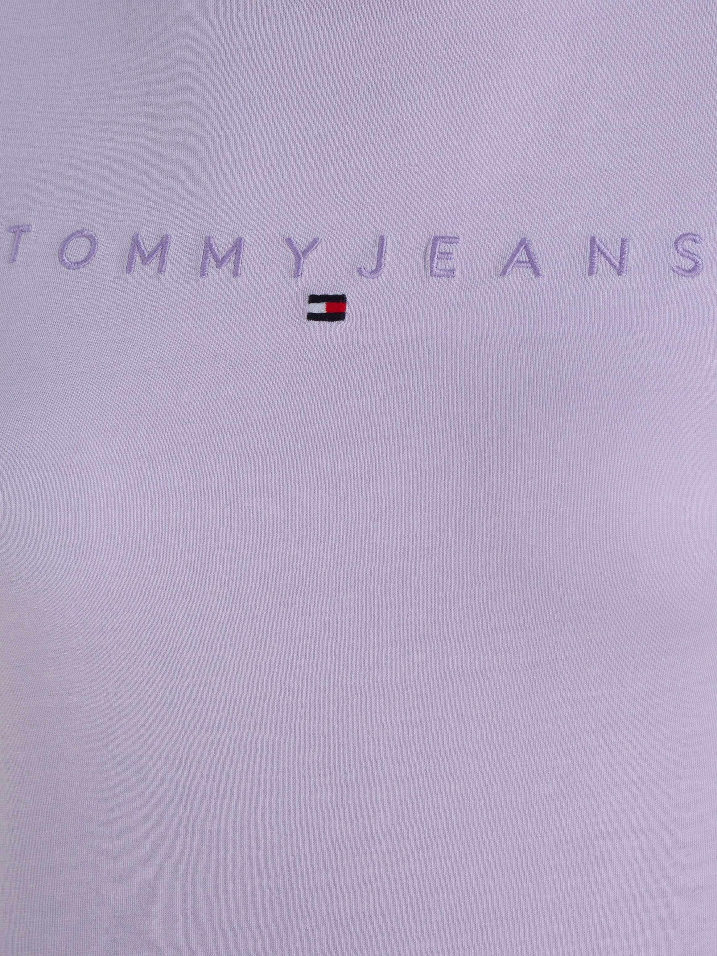 TOMMY JEANS Shirt met ronde hals TJW SLIM TONAL LINEAR TEE met geborduurd logo-opschrift