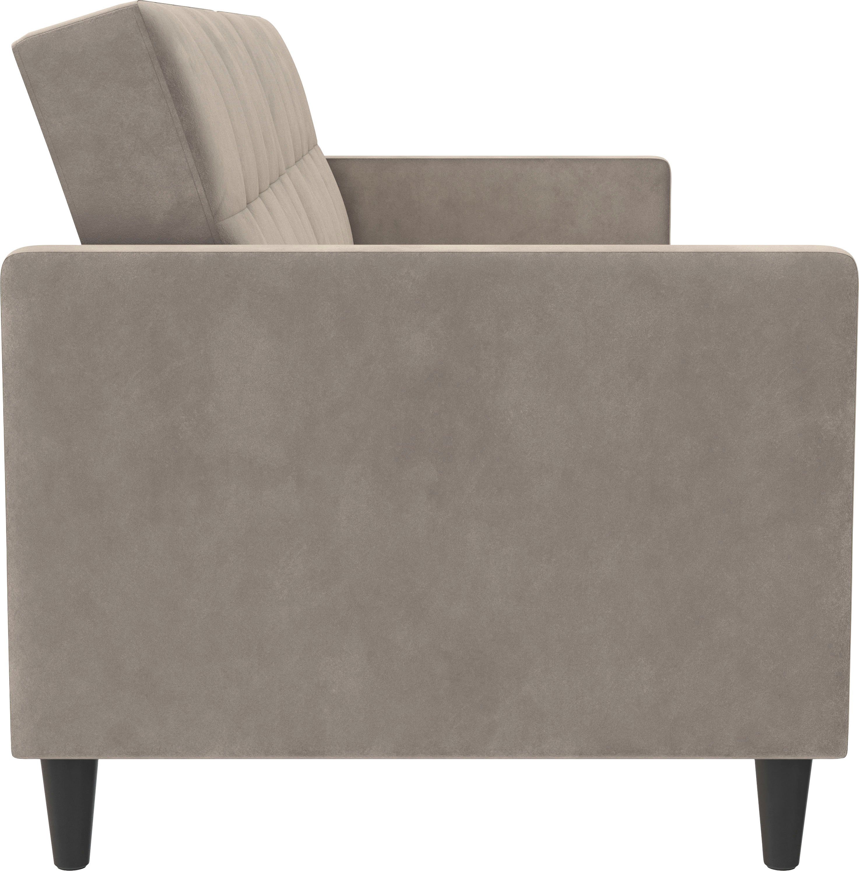 Dorel Home 3-zitsbank Hartford II Slaapfunctie, rugleuning 2-delig, 3-voudig verstelbaar, zithoogte 43 cm
