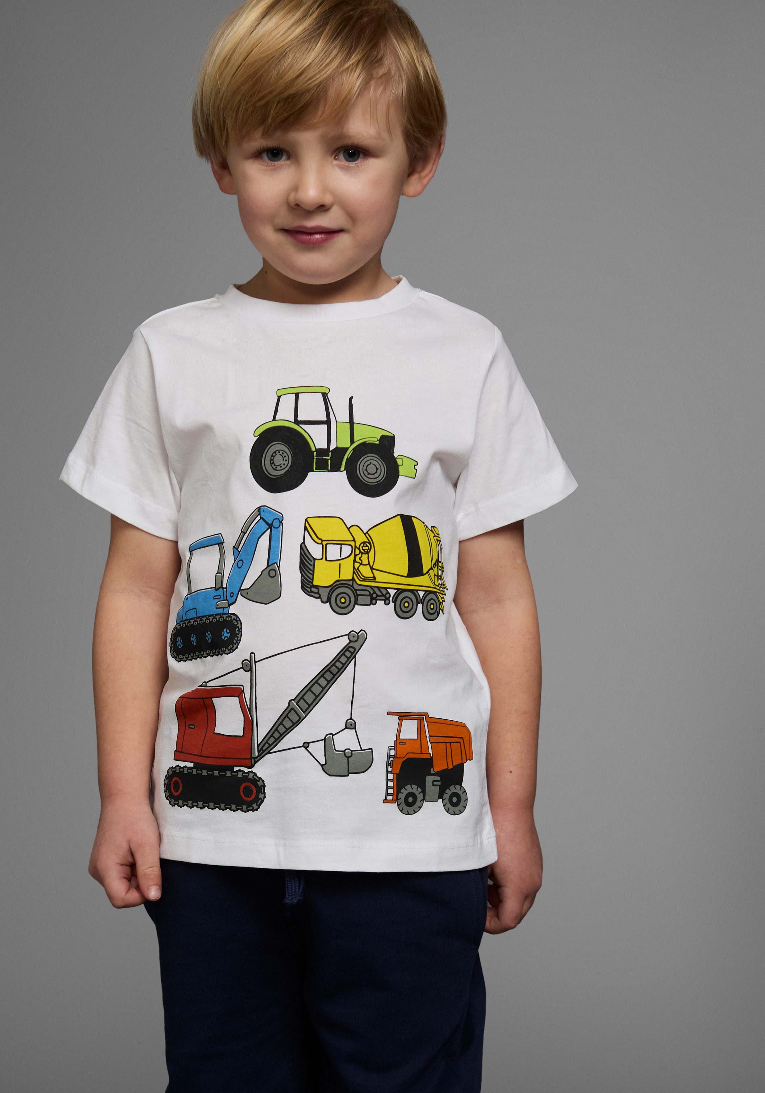 KIDSWORLD T-shirt Met alle BAGGER & CO. Print Korte mouwen, bedrukt, ronde hals, van katoen