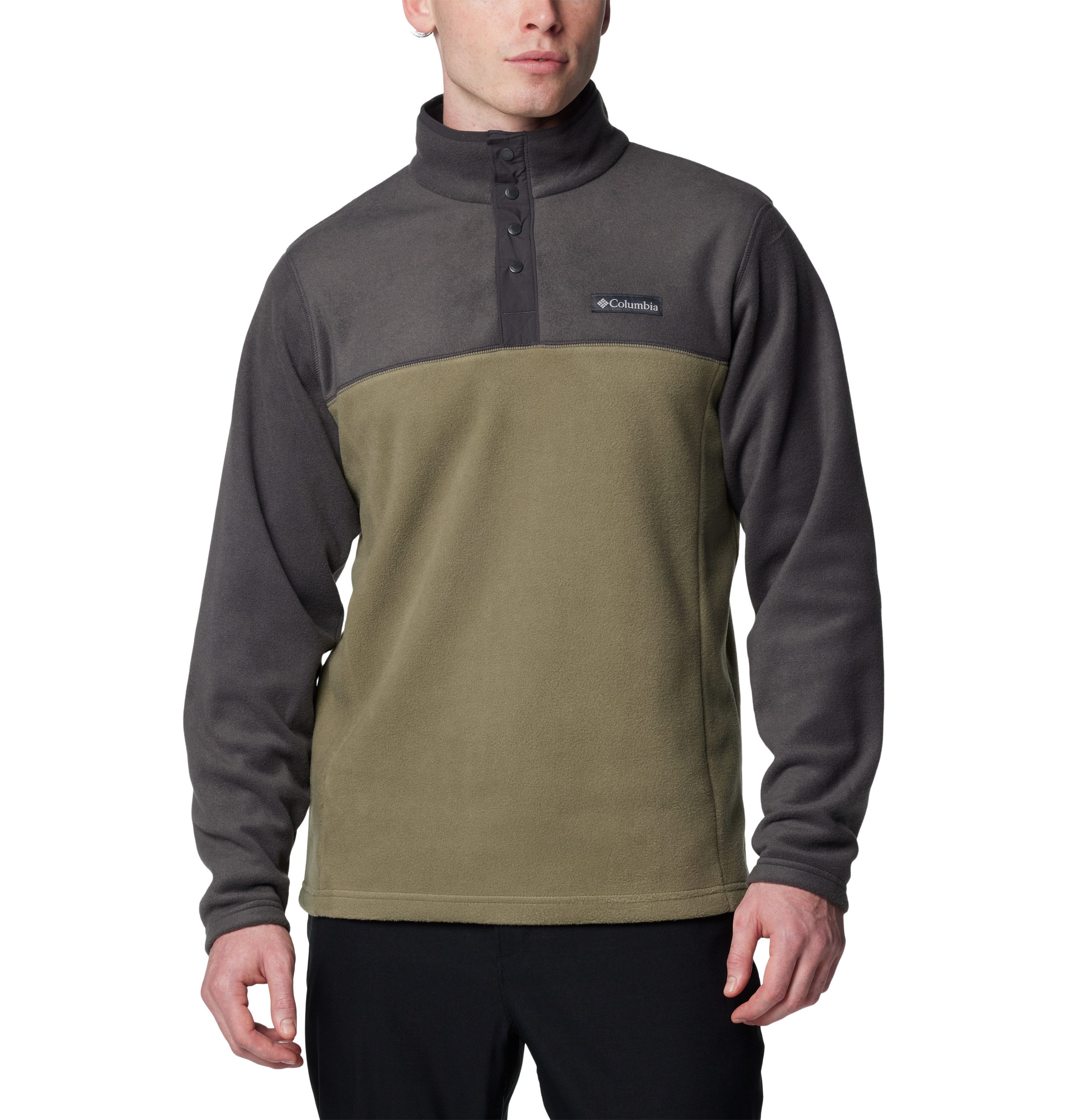 Columbia Steens Mountain Half Snap Fleece Green- Heren Green