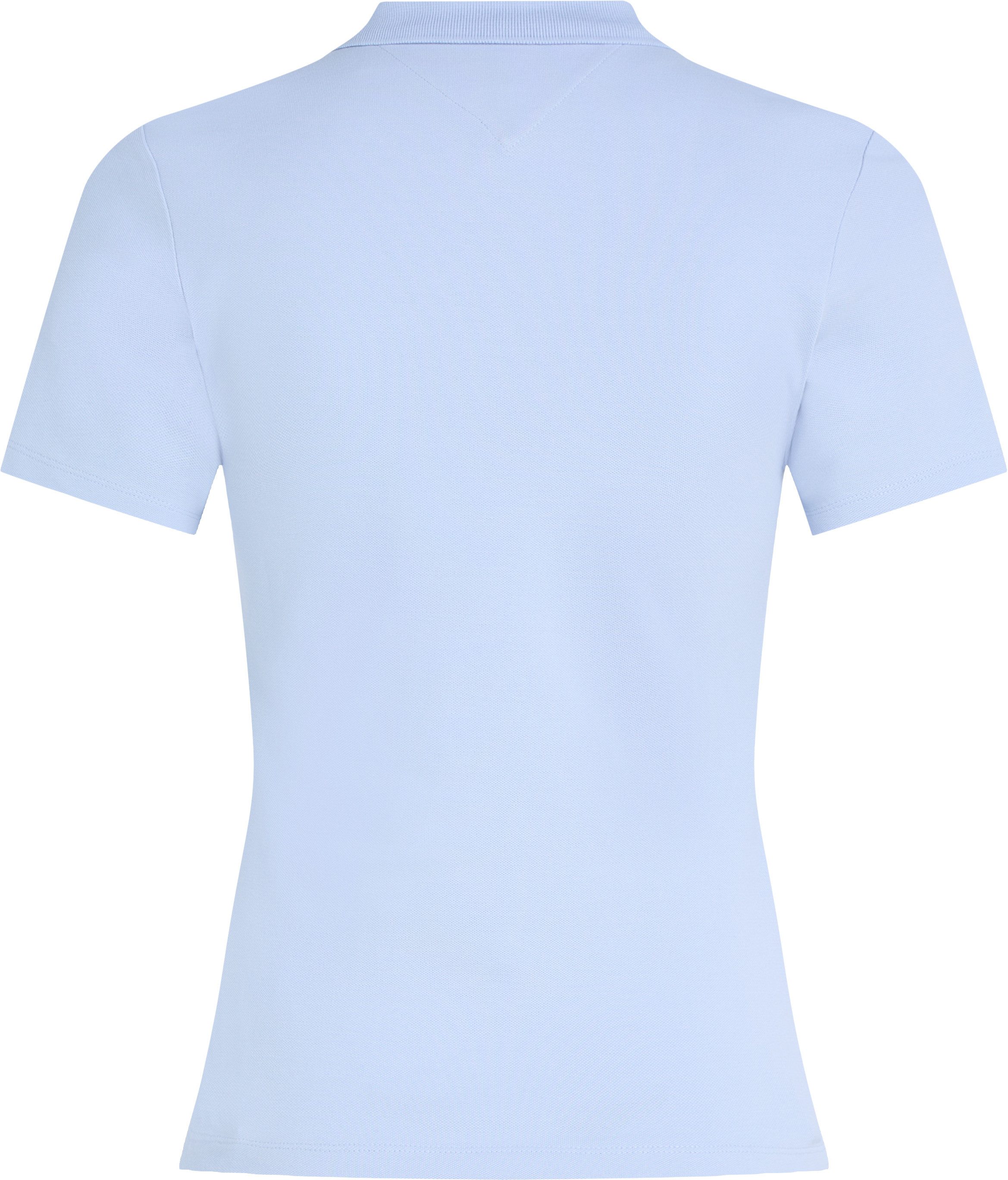 Tommy Hilfiger Poloshirt 1985 Slim Fit Pique Premium met logo-borduursel, met zijsplitten