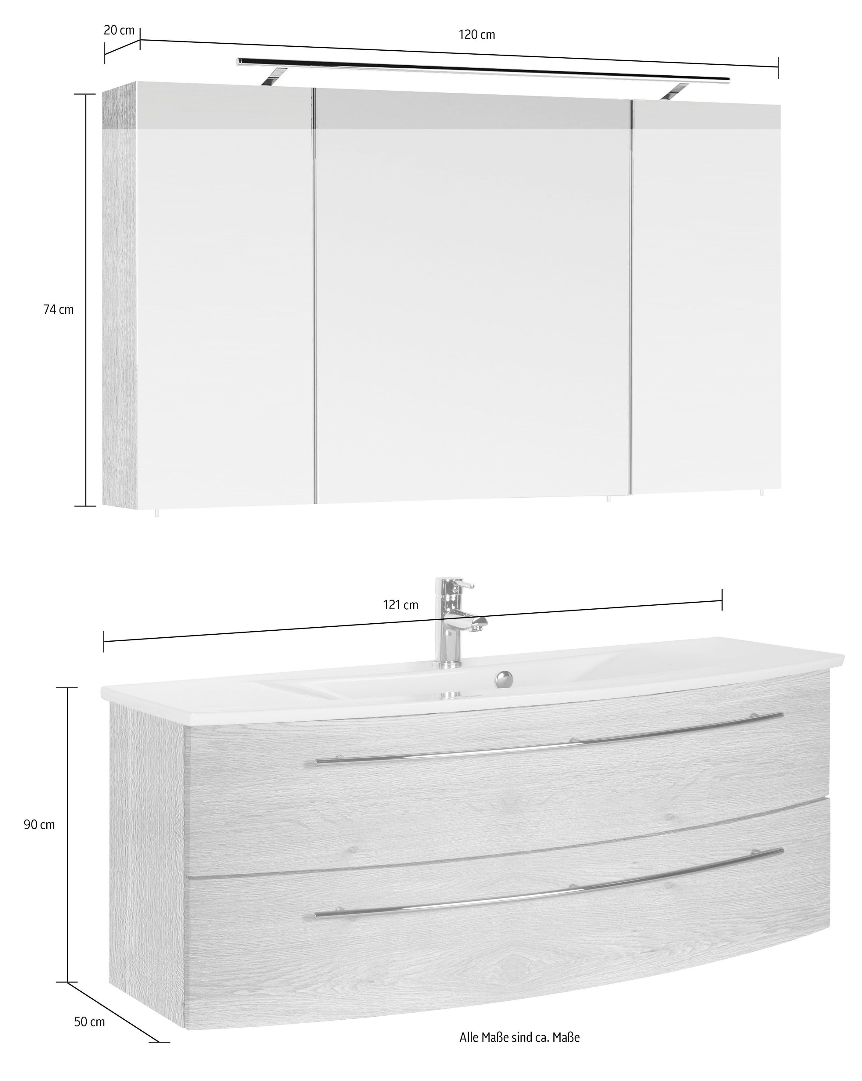 MARLIN Badkamerserie 3040 , breedte 120 cm (2-delig)