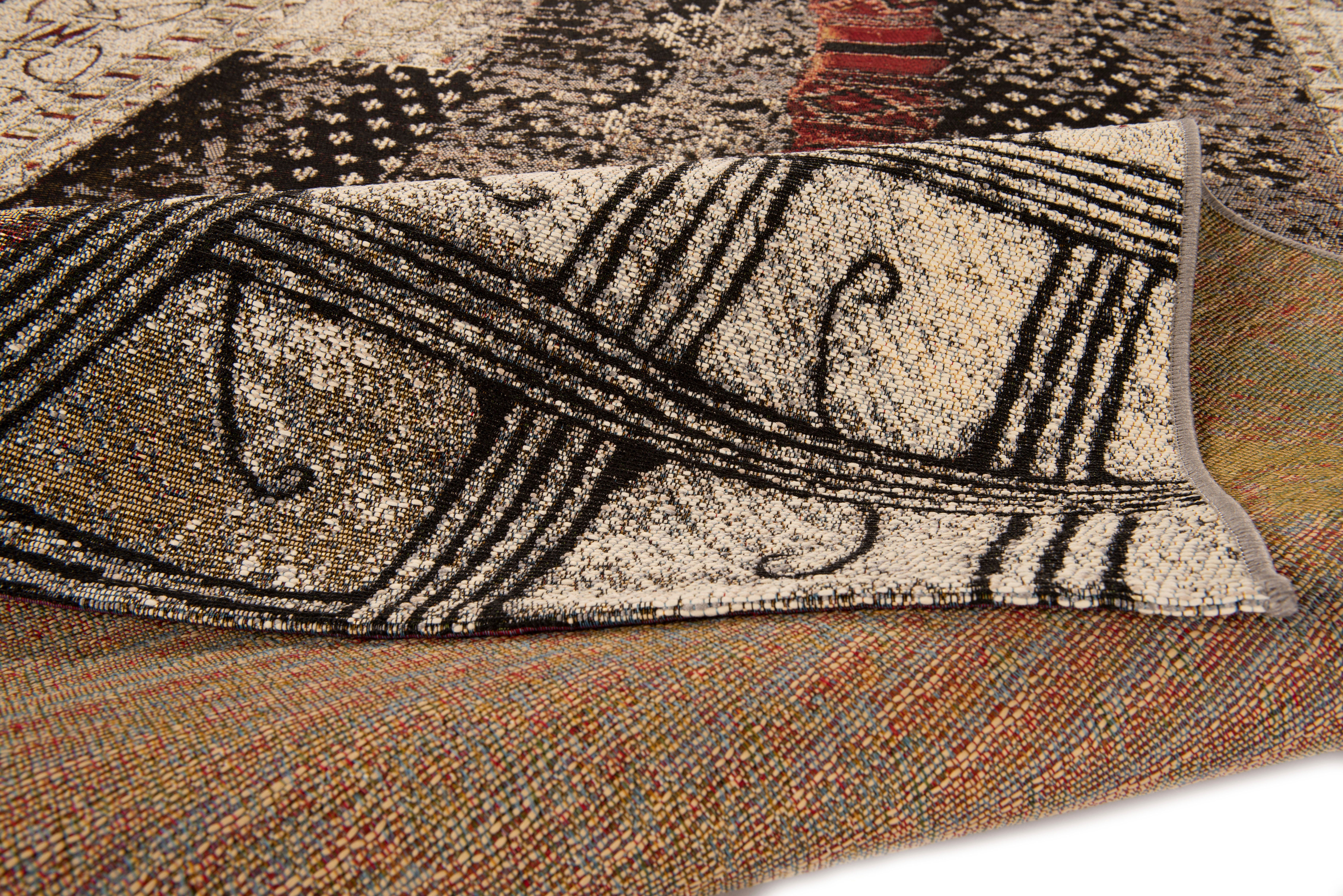 Gino Falcone Vloerkleed Outdoor-Africa 37 Platweefsel, geschikt voor binnen en buiten, woonkamer