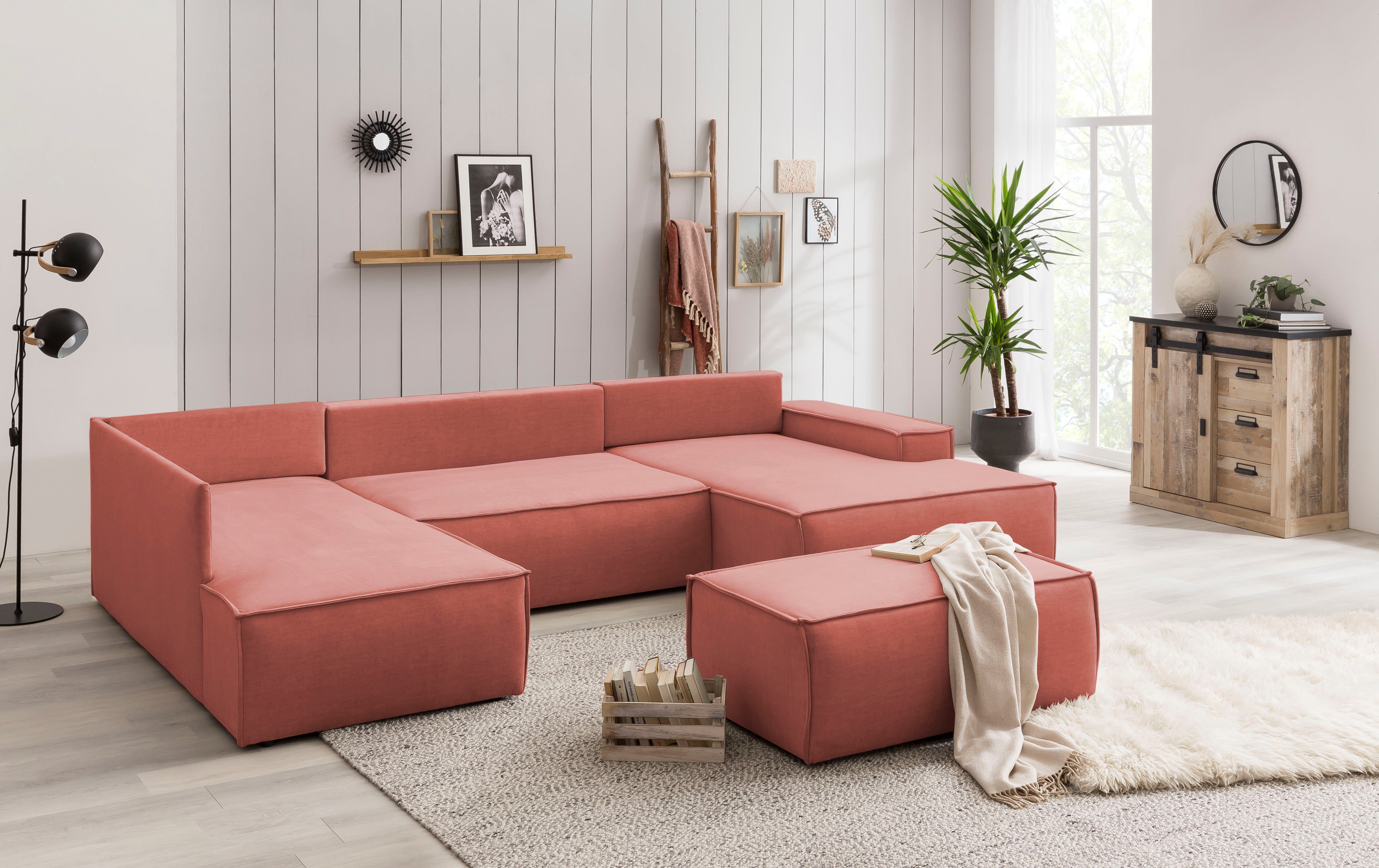 Home affaire Hocker Sherwood passend bij de bekleding van de sherwood-serie