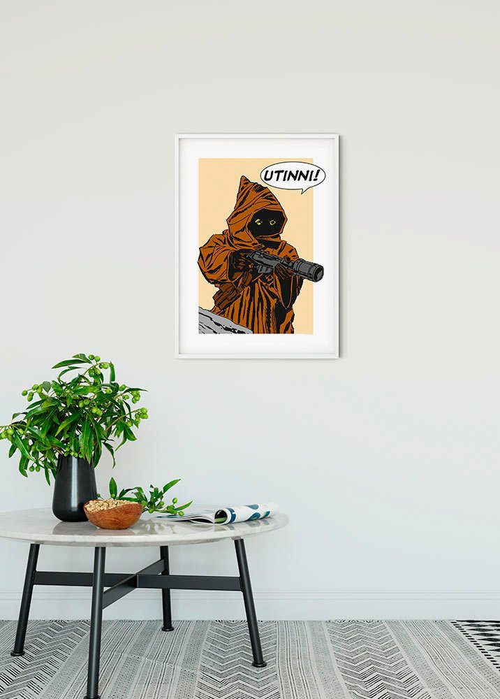 Komar Wanddecoratie Star Wars Classic stripverhaal aandeel Java Wanddecoratie voor de kinderkamer - zonder lijst (1 stuk)