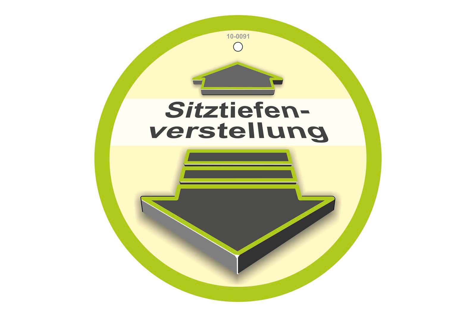 Jockenhöfer Gruppe Hoekbank San Marino L-vorm met elektromotor voor verstellen van de zitdiepte (ca. 30 cm), bedlade