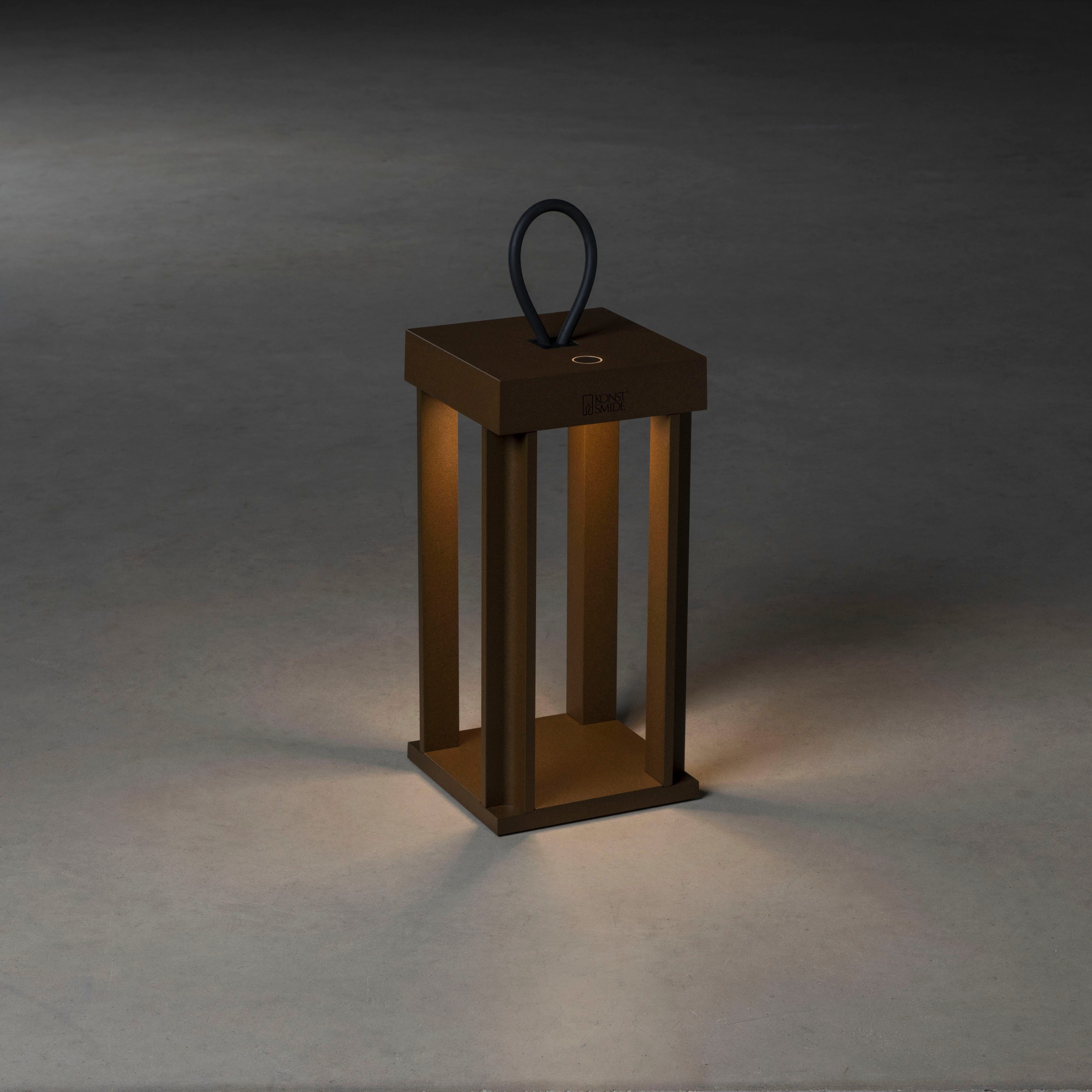 KONSTSMIDE Led-lantaarn Cannes Cannes LED USB-lantaarn 42cm, dimbaar 2700/3000K (2 stuks)