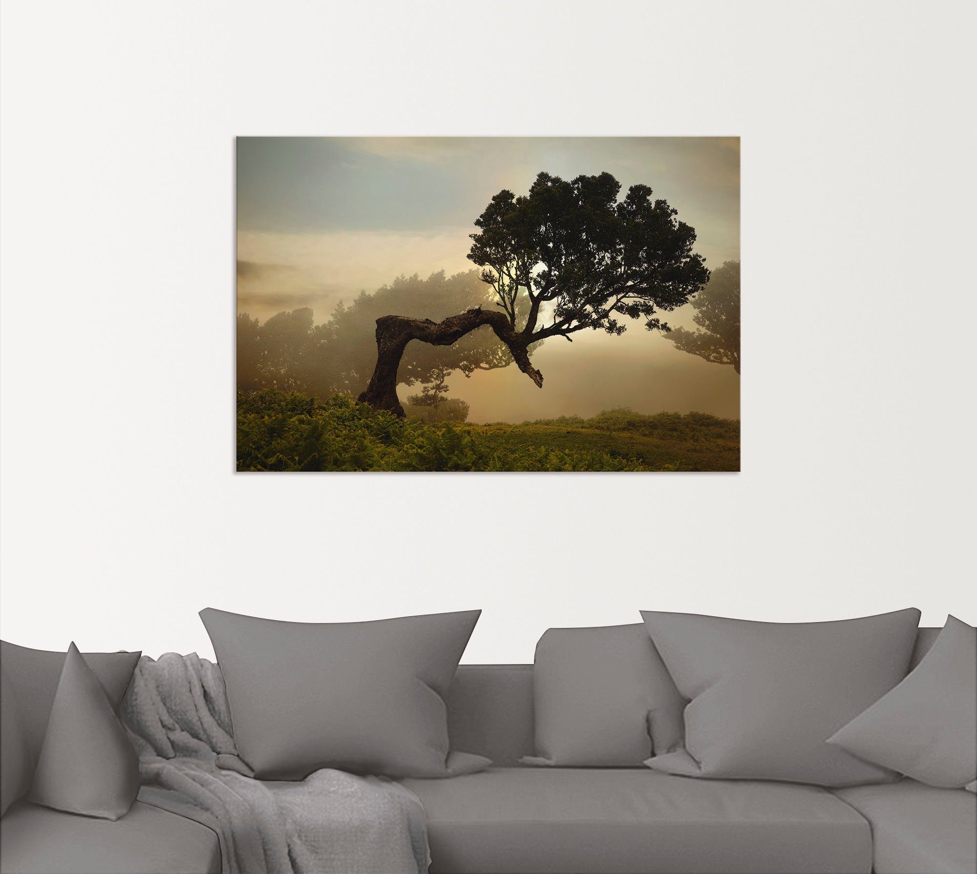 Artland Artprint Laurierboom als artprint van aluminium, artprint voor buiten, artprint op linnen, poster, muursticker