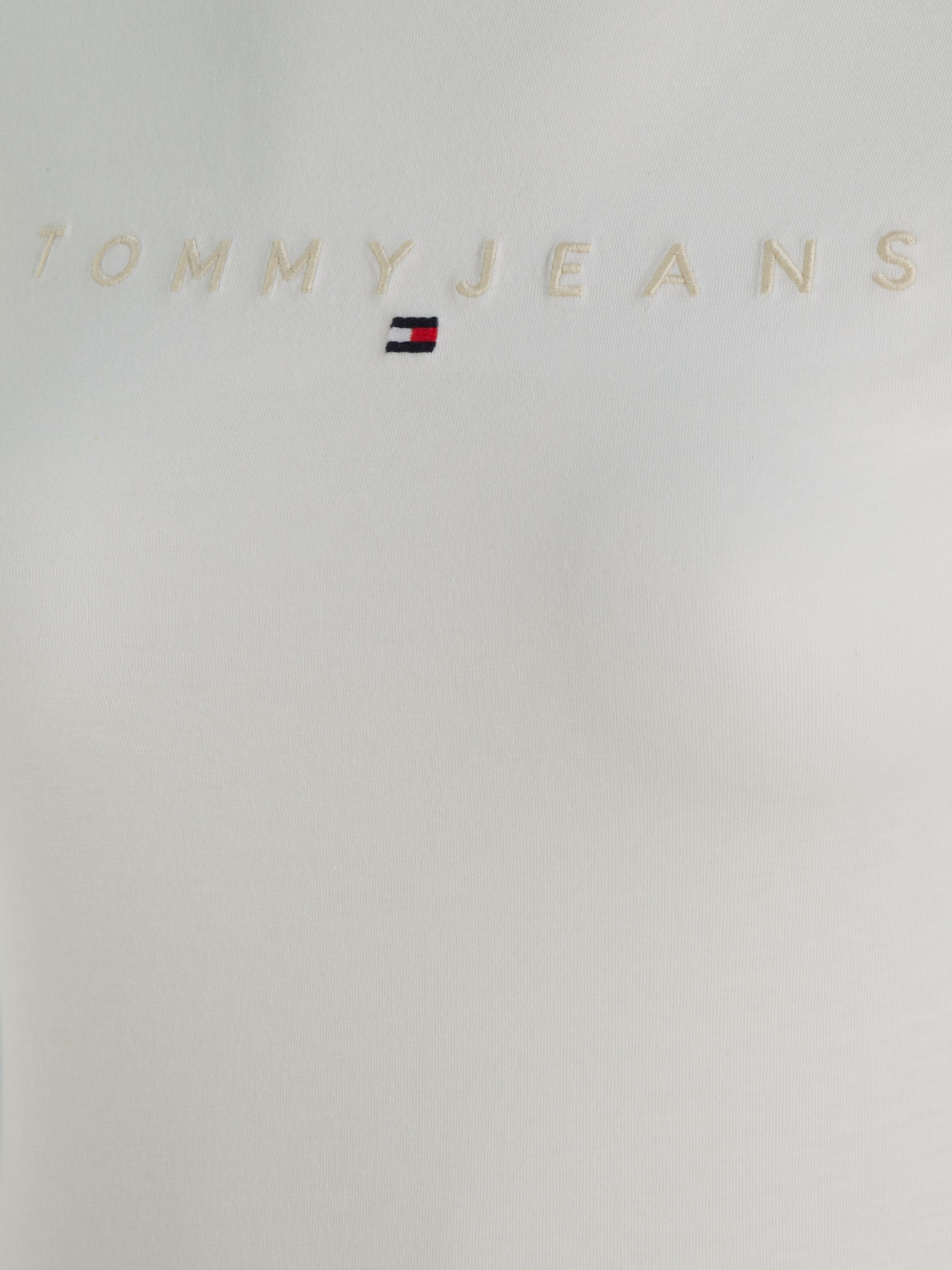 TOMMY JEANS Shirt met ronde hals TJW SLIM TONAL LINEAR TEE met geborduurd logo-opschrift