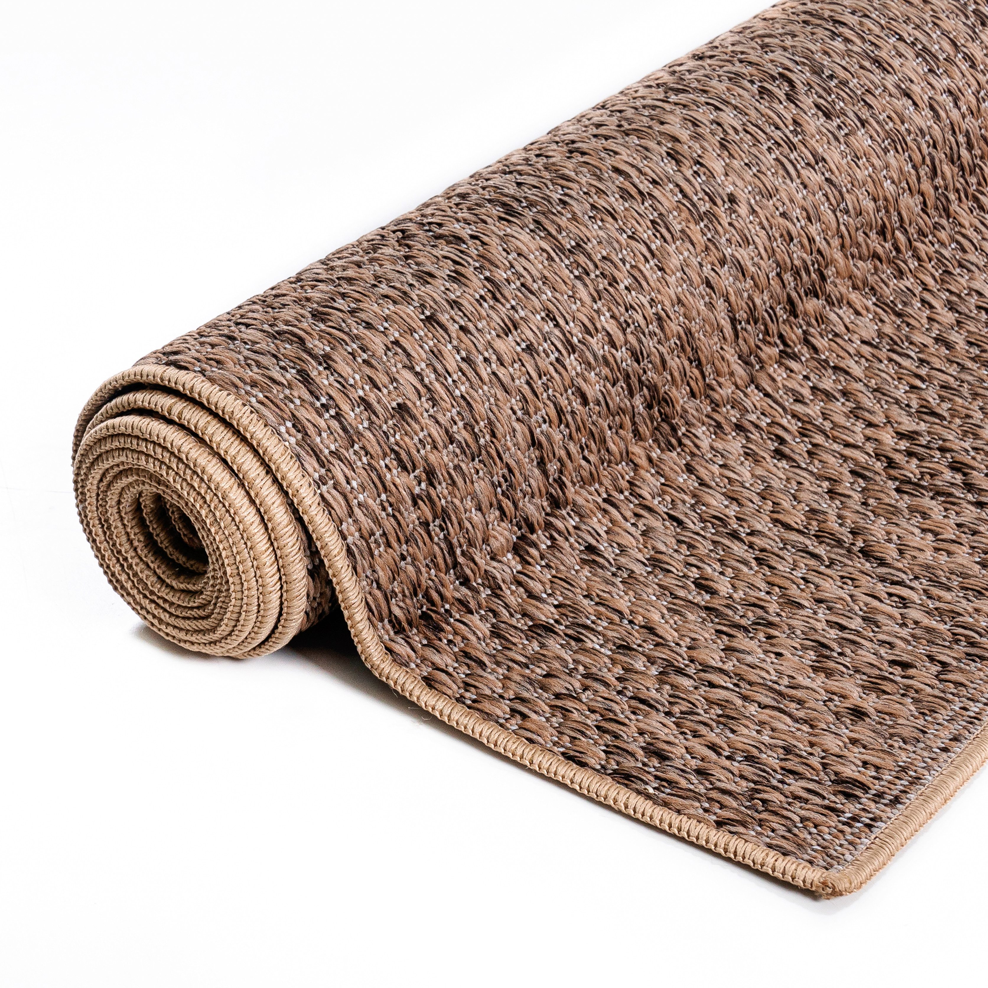my home Loper Rhodos Geschikt voor buiten, sisal-look, weerbestendig & uv-bestendig, tweezijdig te gebruiken kleed