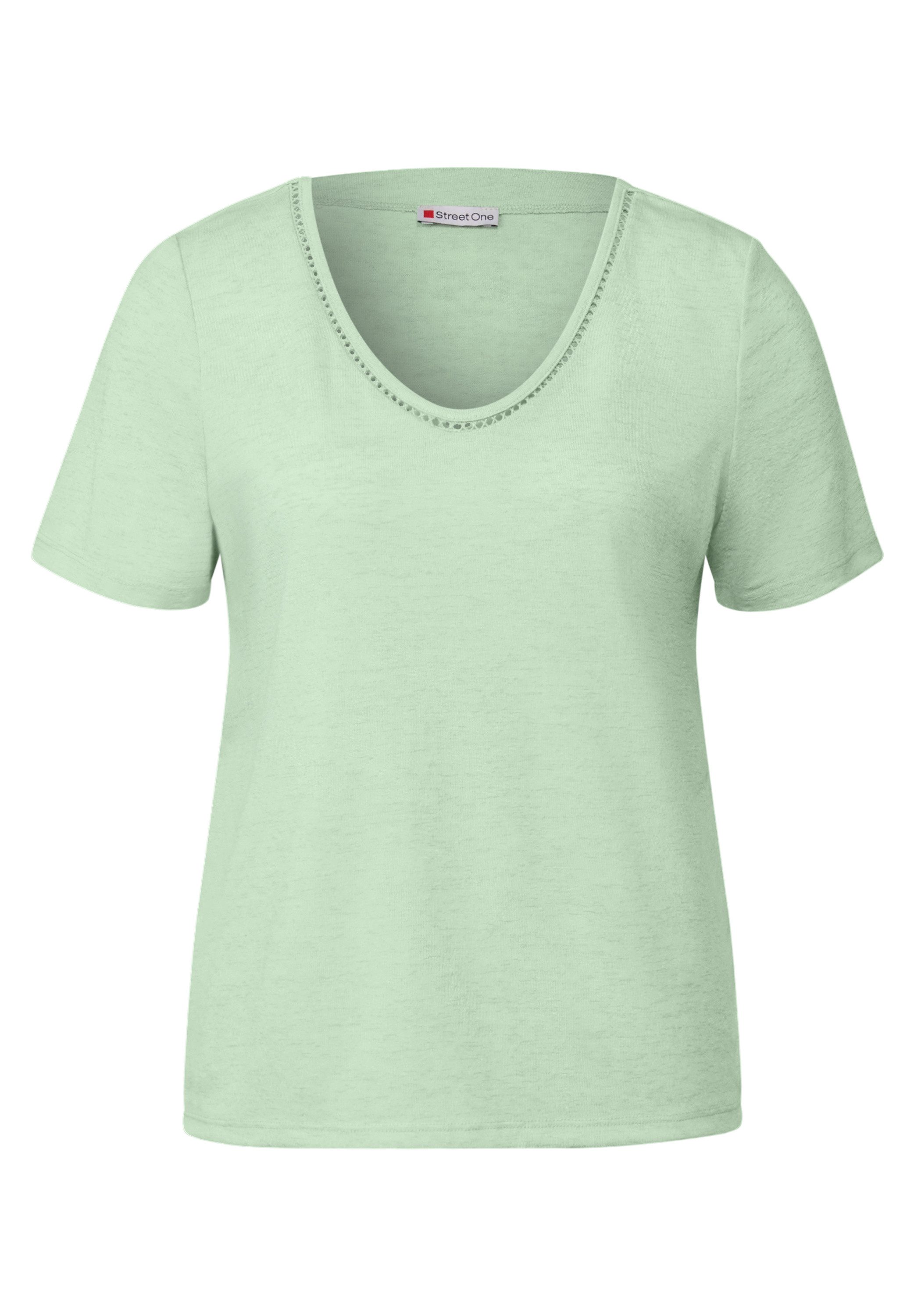 STREET ONE T-shirt met haakdetails en viscose