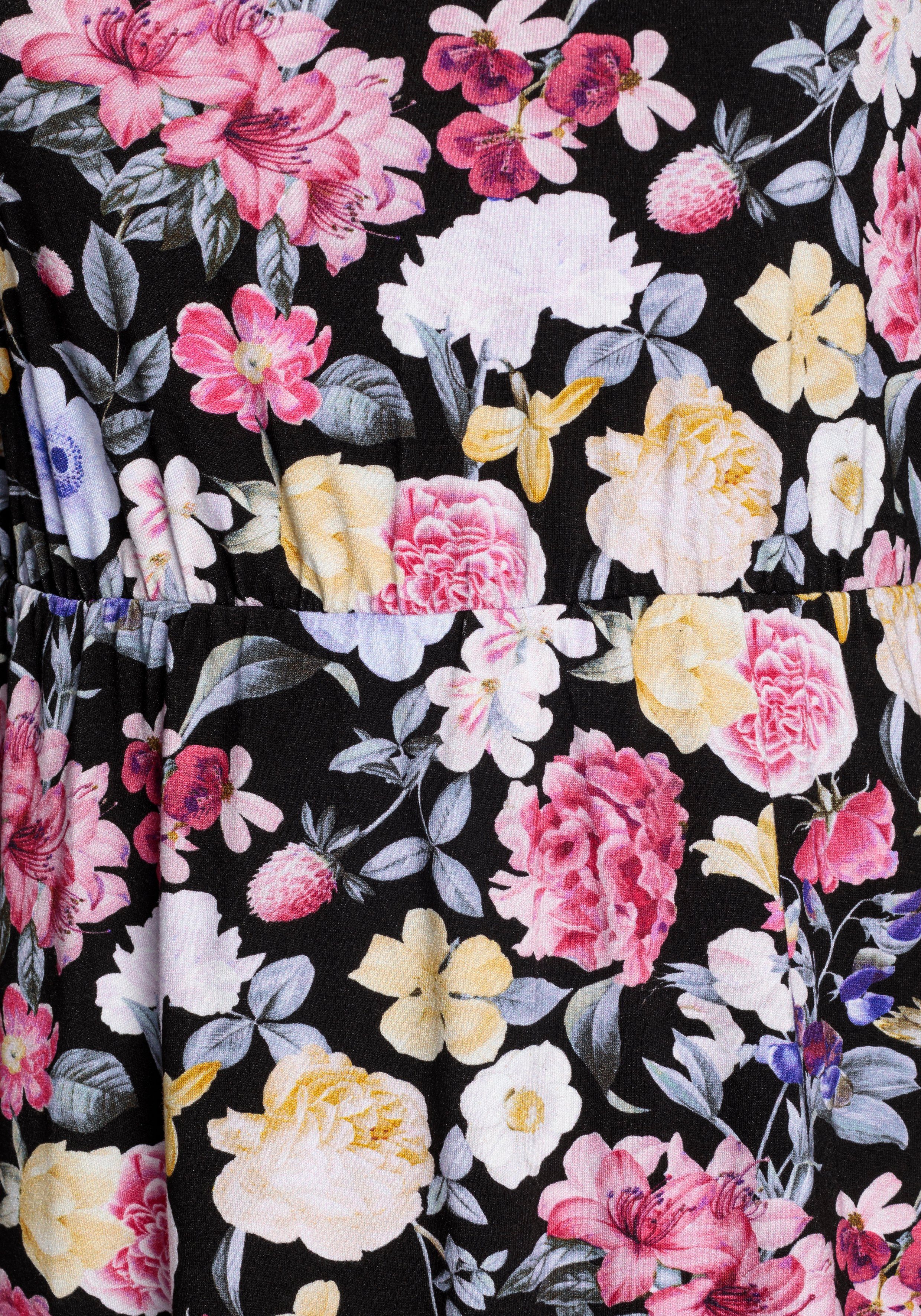 Melrose Kanten jurk met elegante bloemenprint - nieuwe collectie