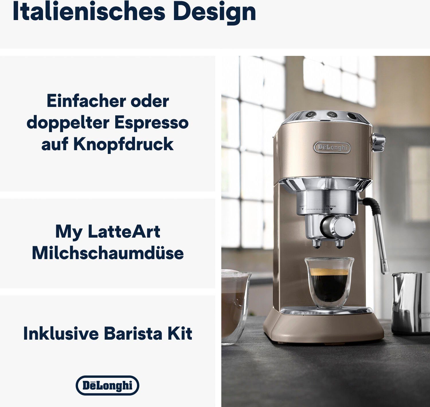 De'Longhi Espressomachine Dedica Arte EC885.BG