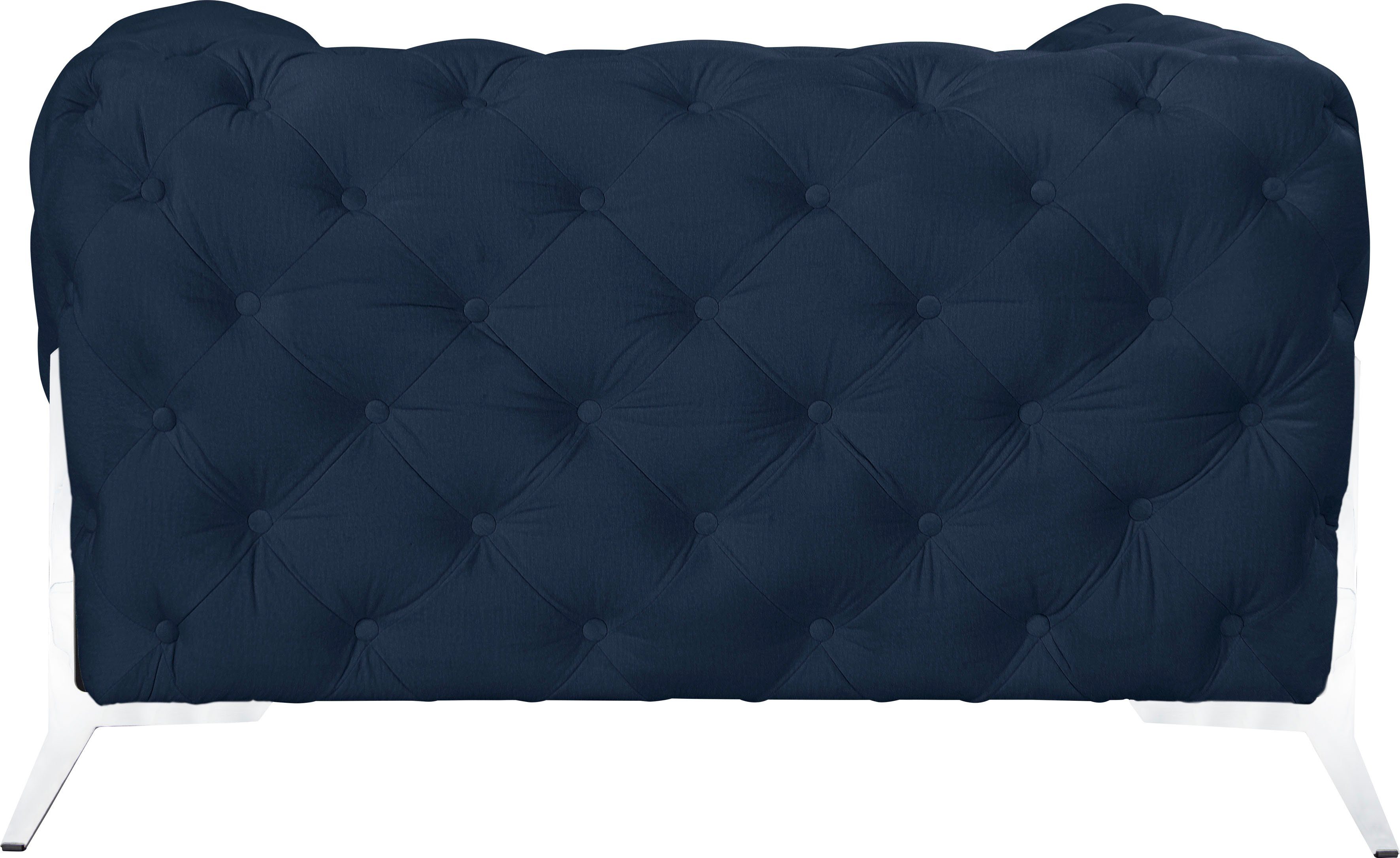 Leonique Chesterfield-fauteuil Amaury Fauteuil luxueuze capitonnage, moderne chesterfield look, kleur van de poten ter keuze