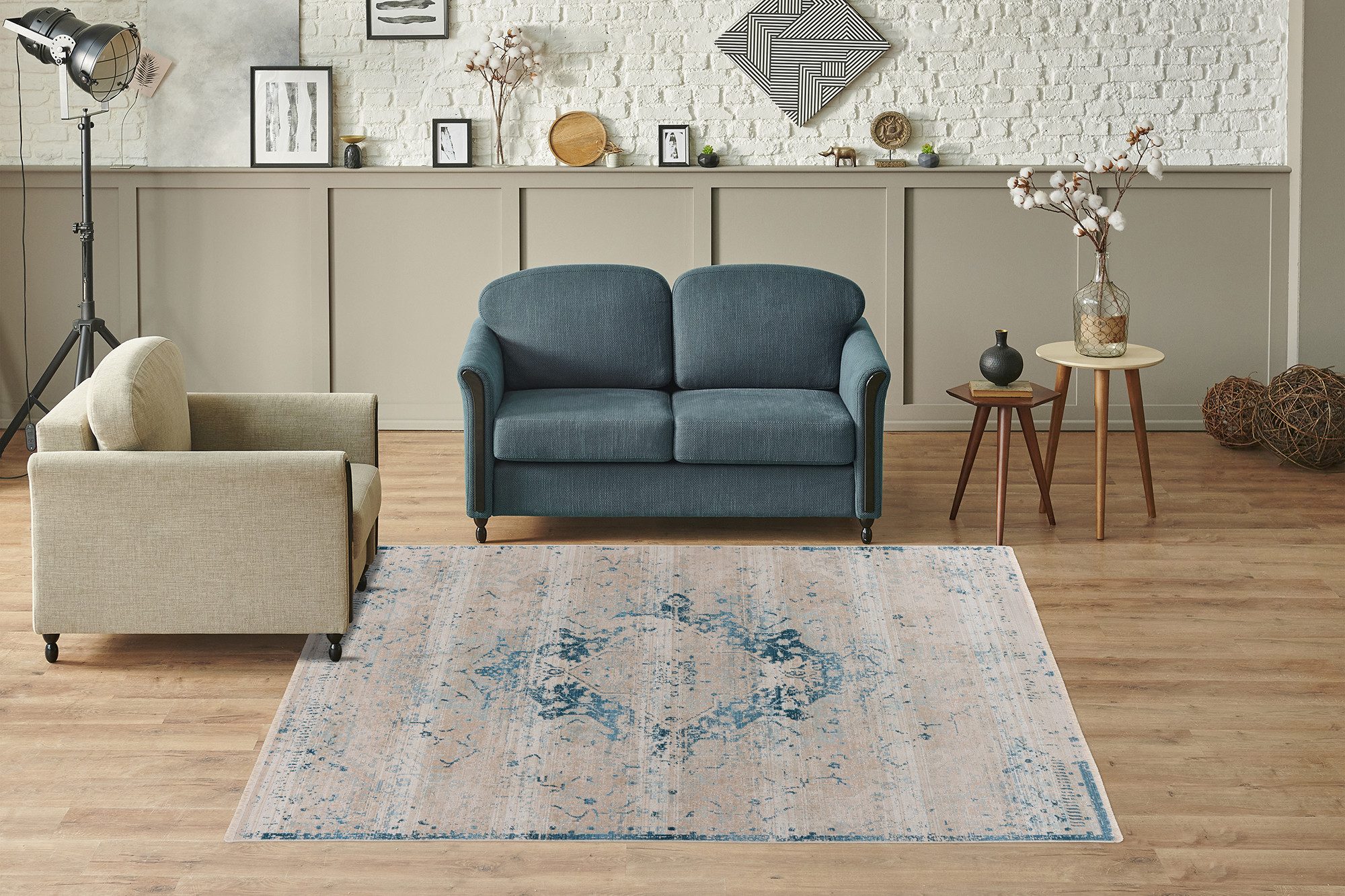 Kayoom Vloerkleed Milan 225 ca. 436.800 punten/qm, kortpolig tapijt, zachte feel, hoogwaardig