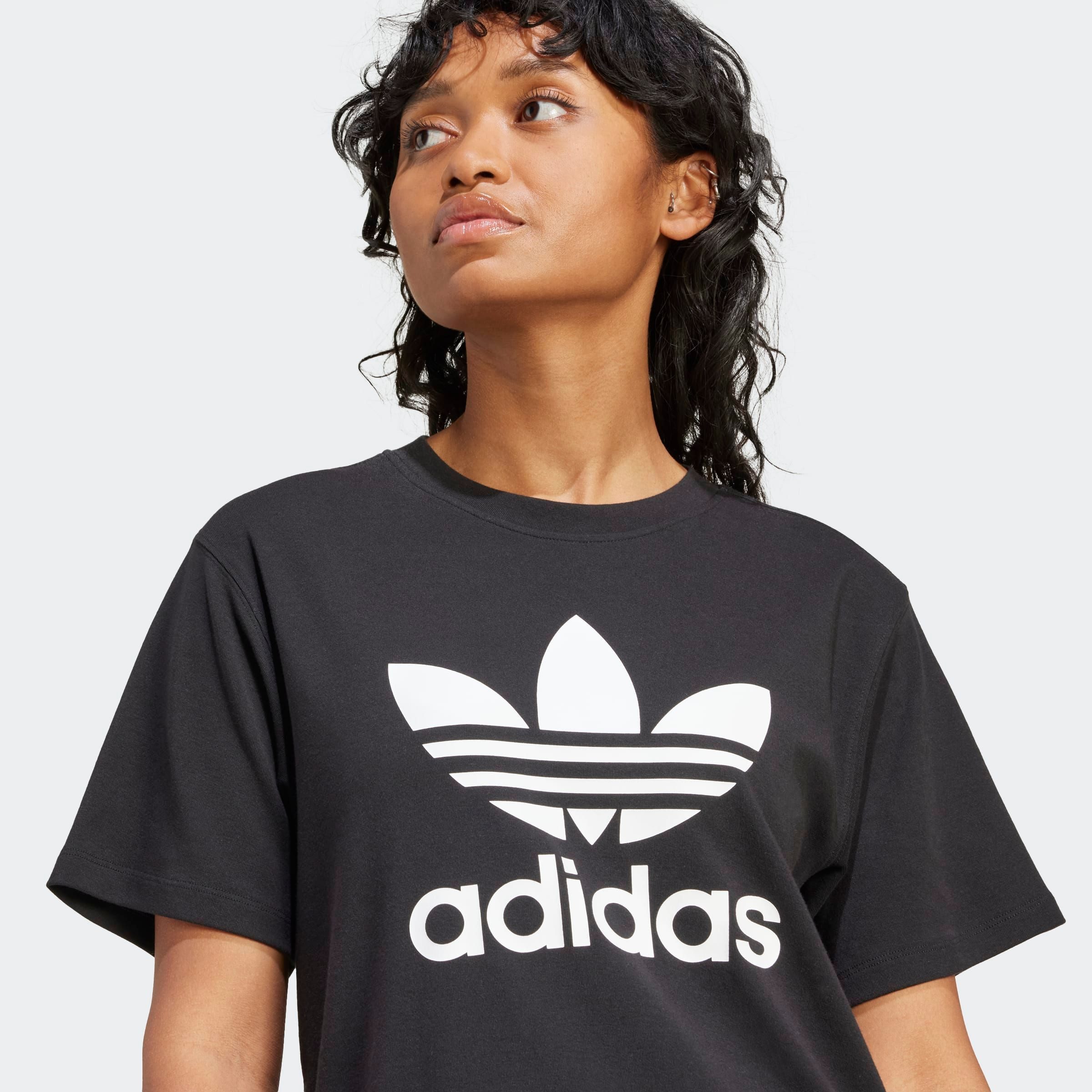 adidas Originals T-shirt TREFOIL TEE Basic shirt met grote trefoil logoprint