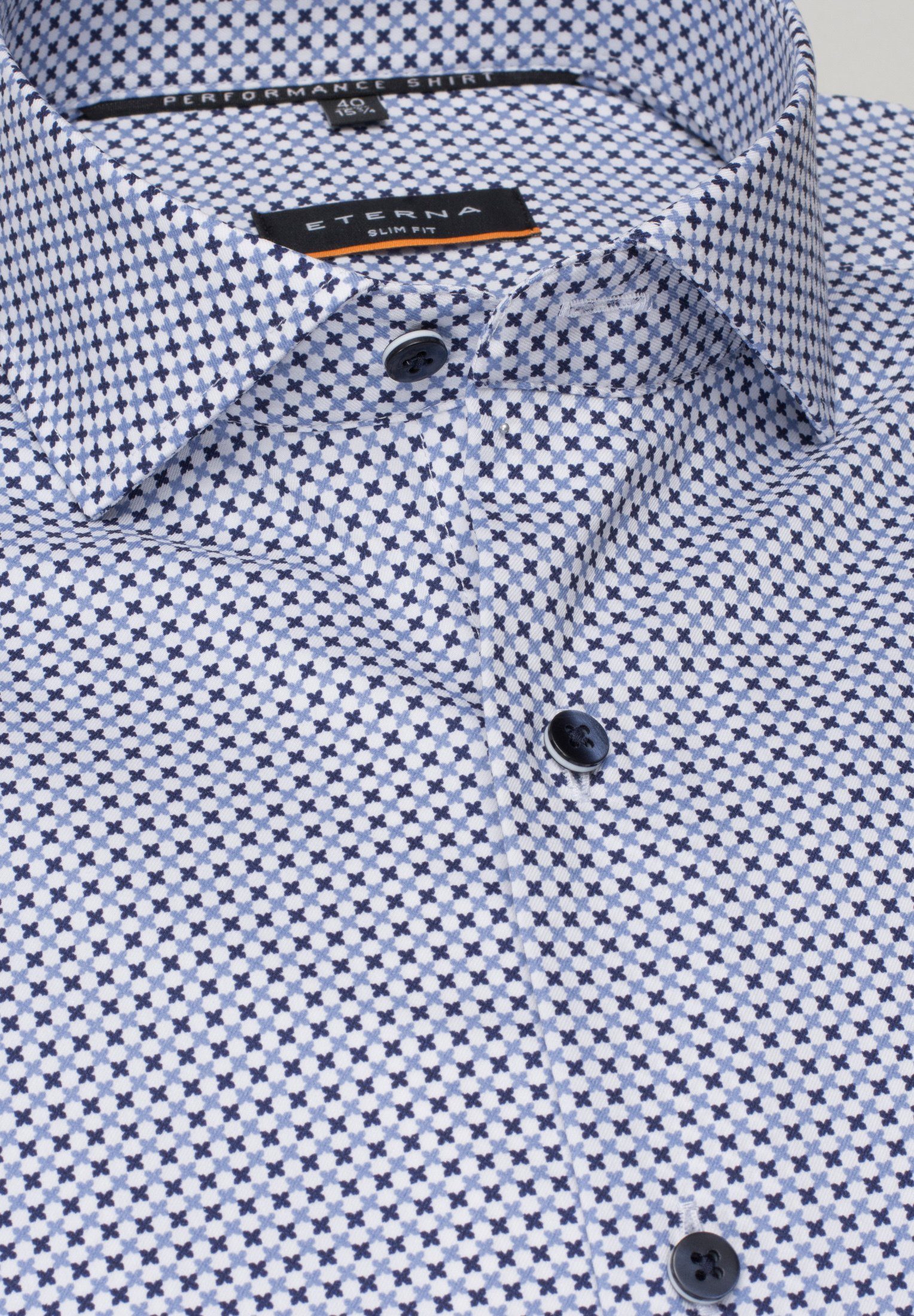 Eterna Overhemd met lange mouwen Slim fit