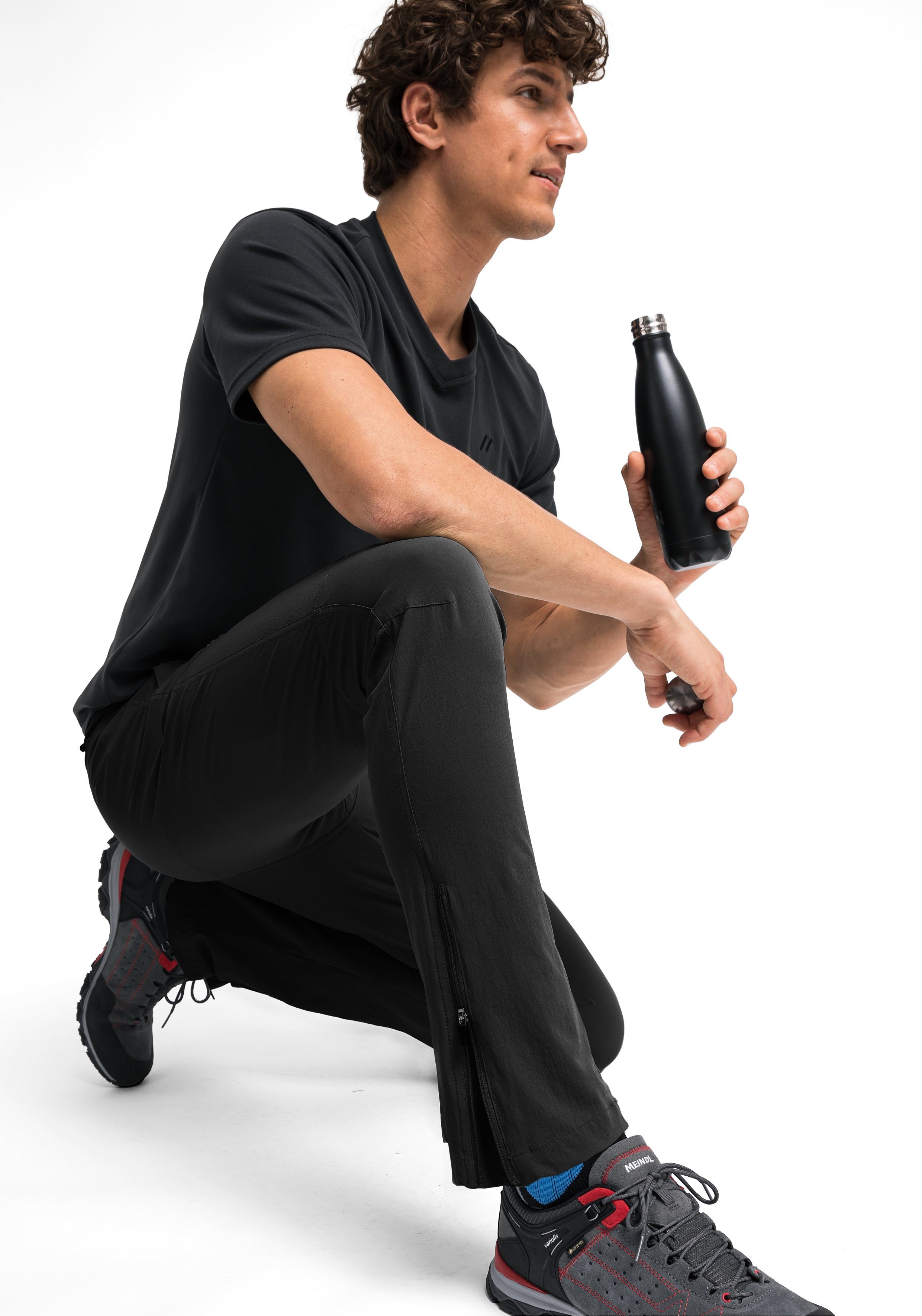 Maier Sports Functionele broek Torid slim Heren wandelbroek, ademende outdoor-broek, 4 zakken, slim fit