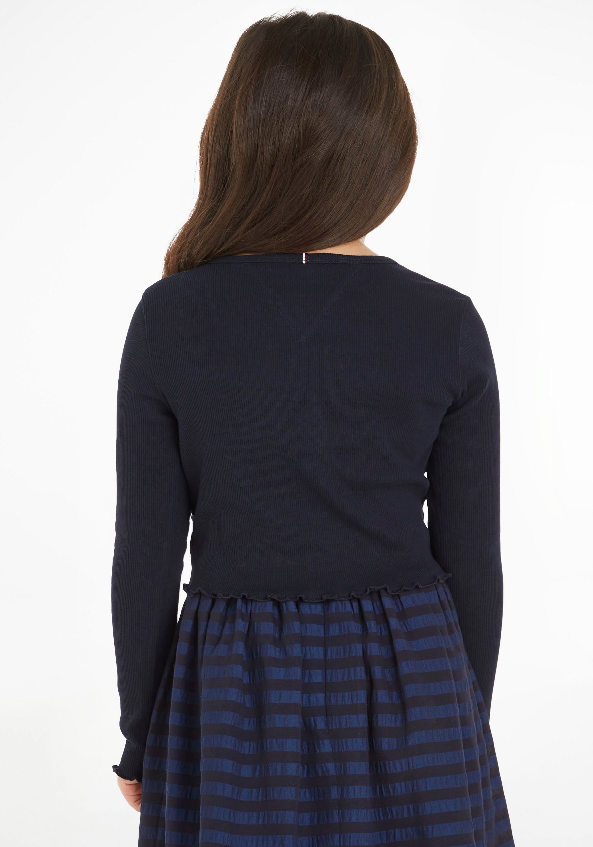 Tommy Hilfiger Shirt met lange mouwen ESSENTIAL RIB TOP L/S in lichte ribstructuur