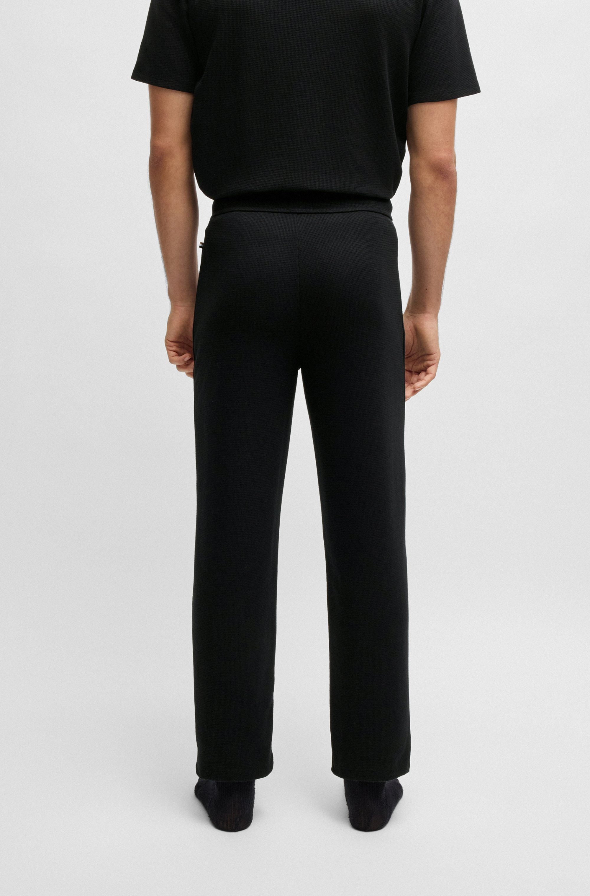 BOSS Pyjamabroek Waffle Pants