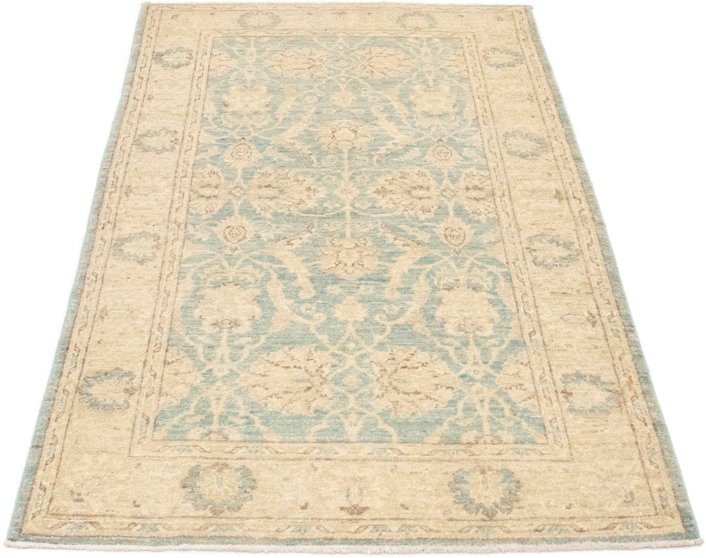 morgenland wollen kleed farahan vloerkleed met de hand geknoopt blauw blauw