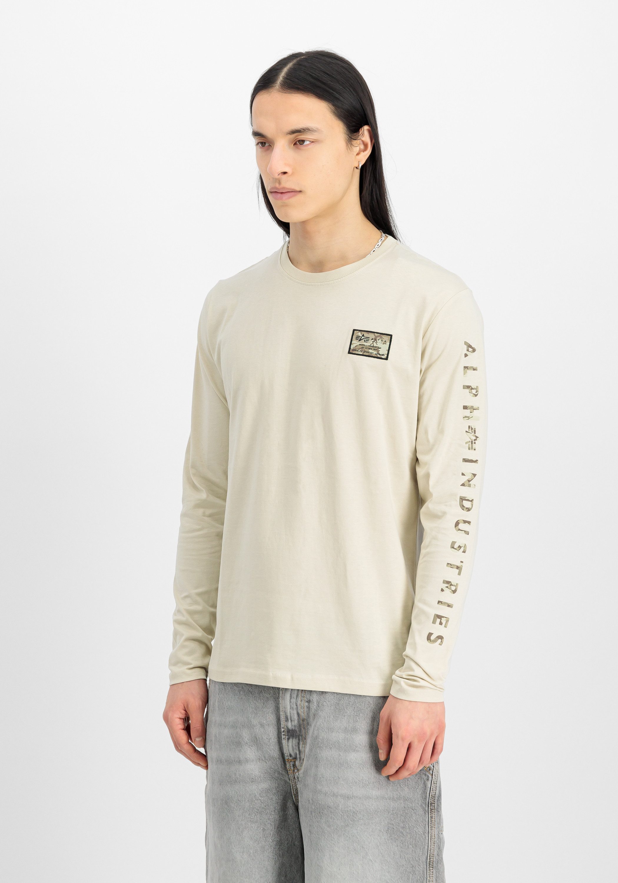 Alpha Industries Longsleeve Alpha Industries Men - Longsleeves Camo Sleeve Longsleeve