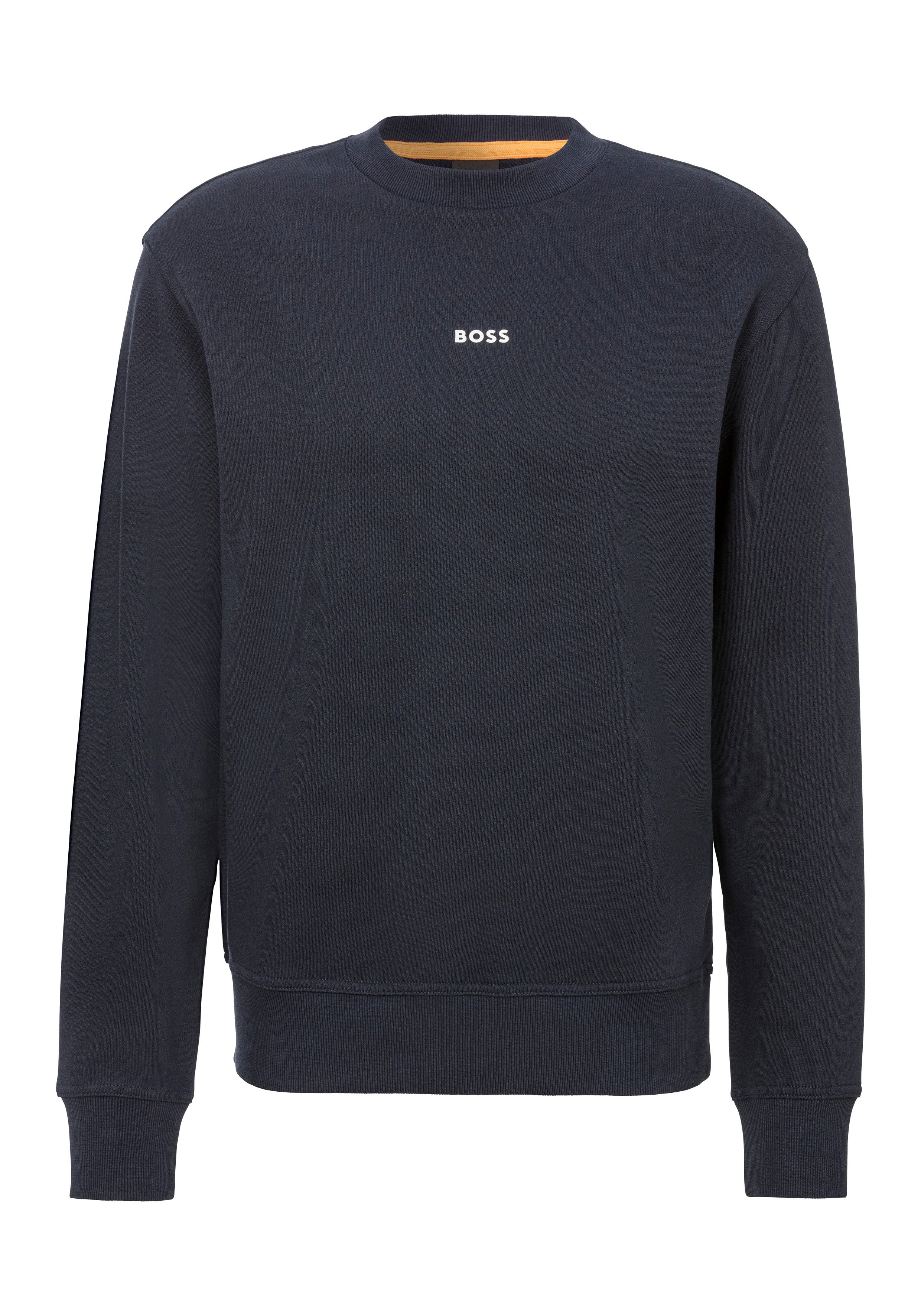 Boss Orange Sweatshirt WeSmallcrew met logo op borsthoogte