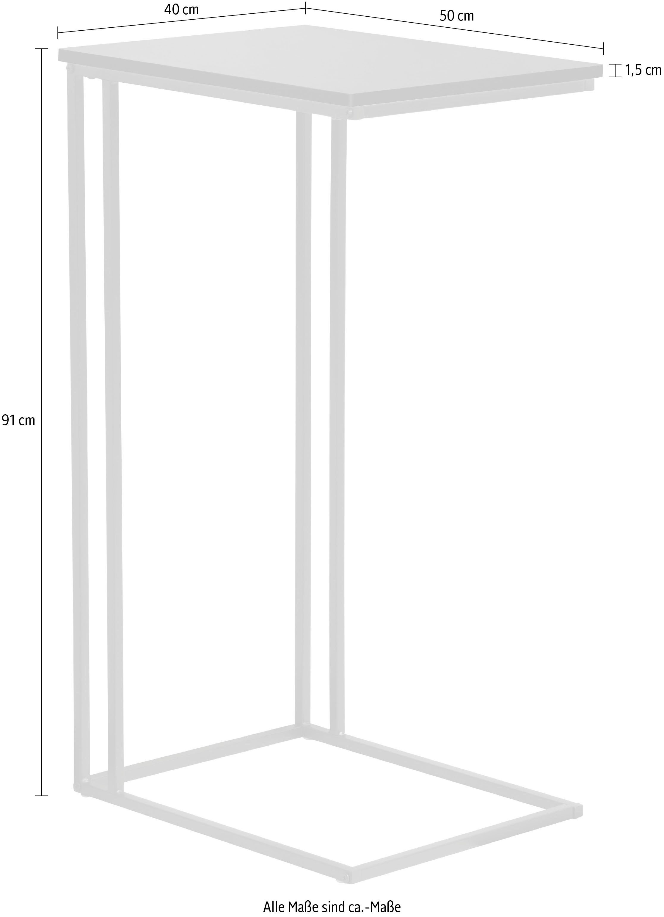 INOSIGN Bijzettafel Sterling Nachtkastje voor een boxspringbed - salontafel (B/D/H): 50/40/91 cm (1 stuk)