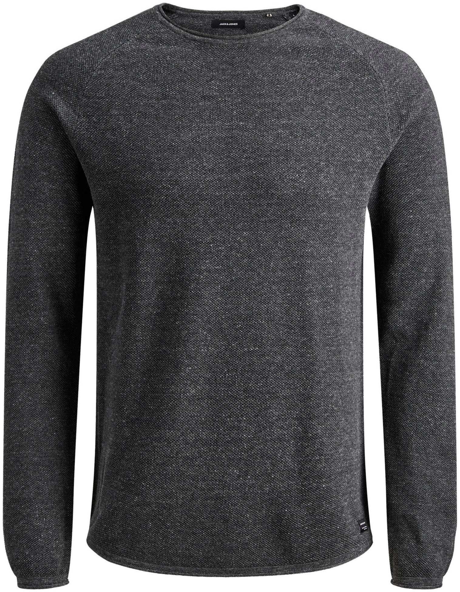 Jack & Jones Trui met ronde hals JJEHILL Effen trui met aangenaam draagcomfort