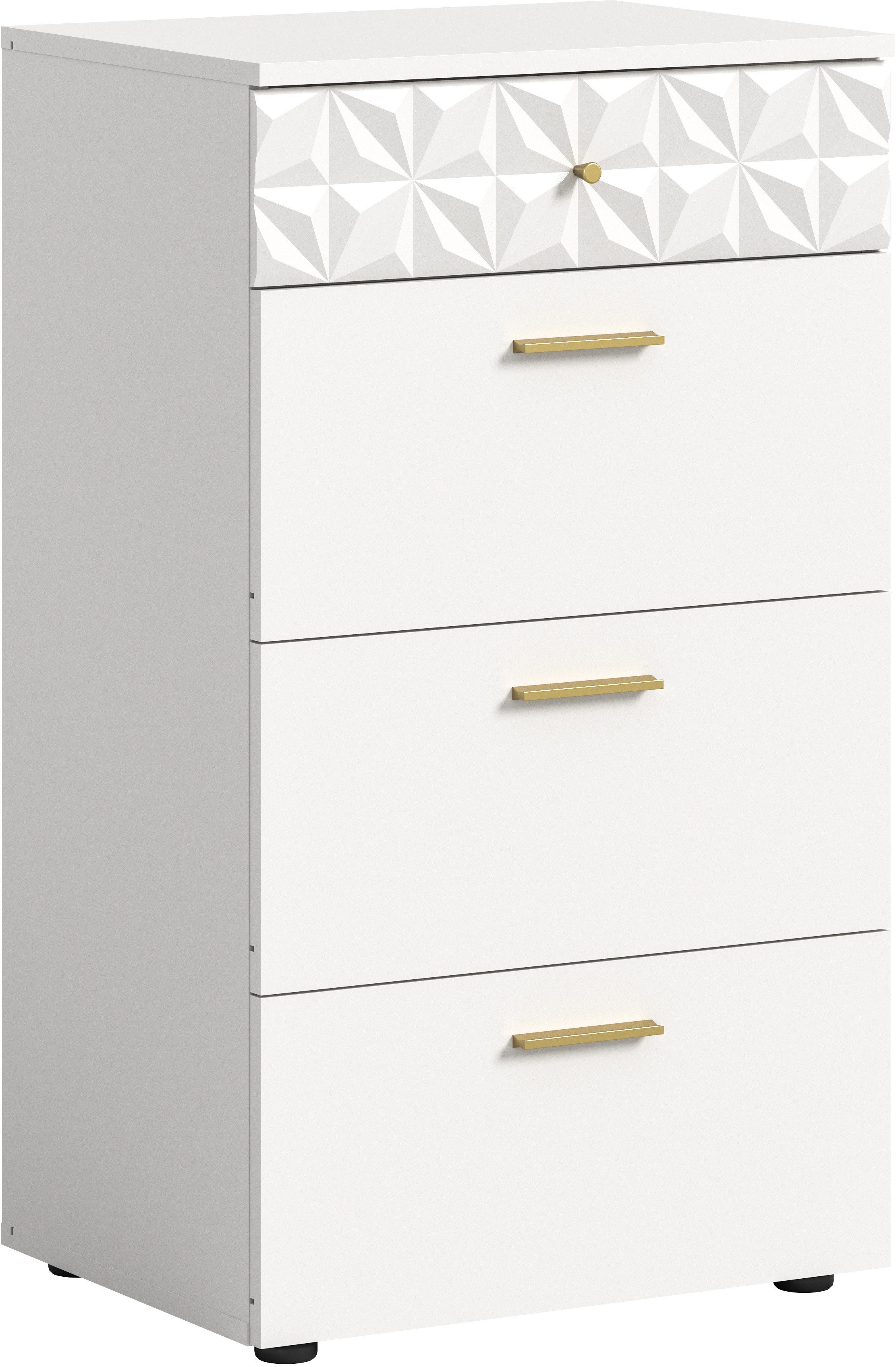 INOSIGN Kast Ladekast met 4 lades & Ornamentafscheiding Gang, hal, gangkast, kast, multifunctionele kast, ladekast dressoirs