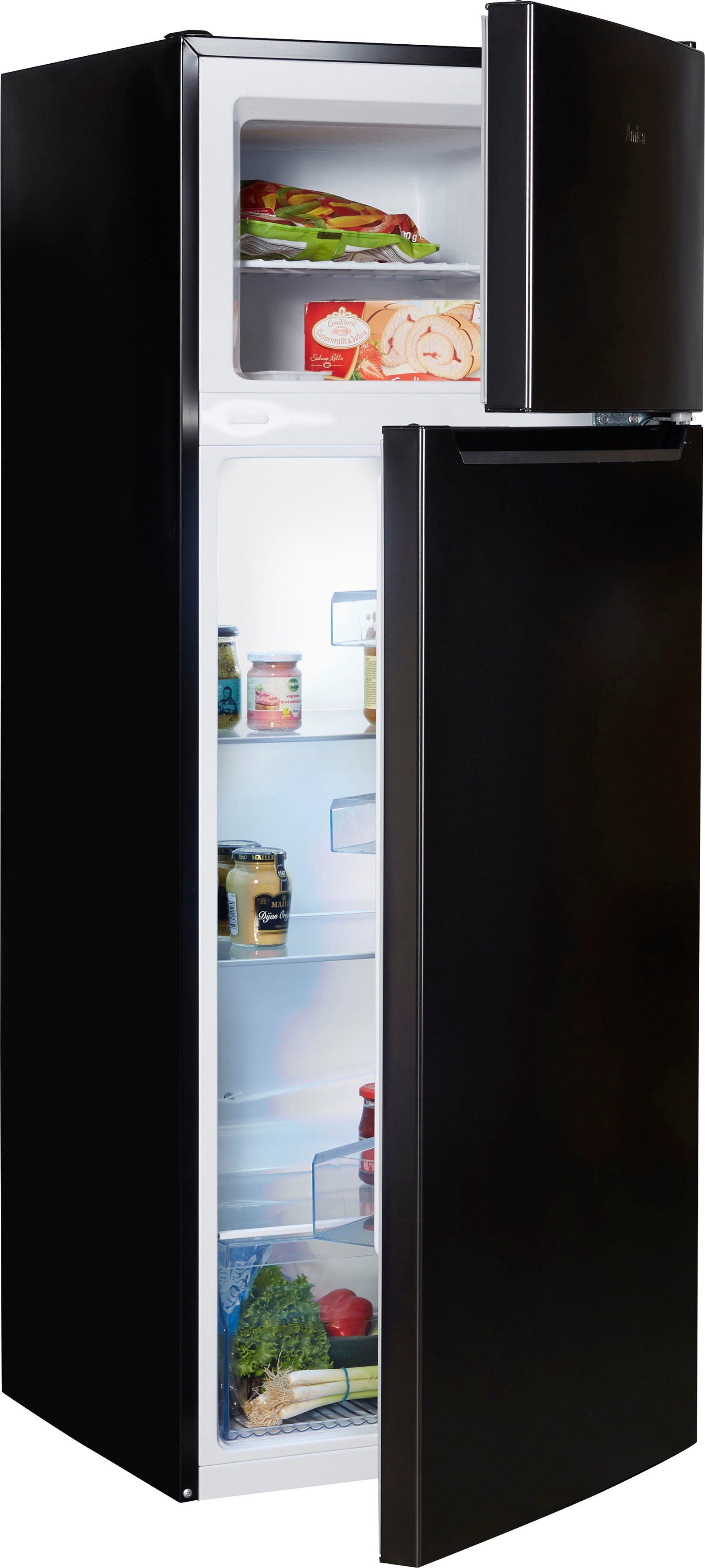 Amica Koel-vriescombinatie DT 374 160 R koelkasten zilver