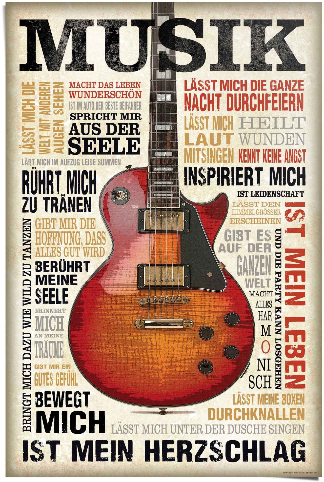 Reinders! Poster Muziek is hartstocht (1 stuk)