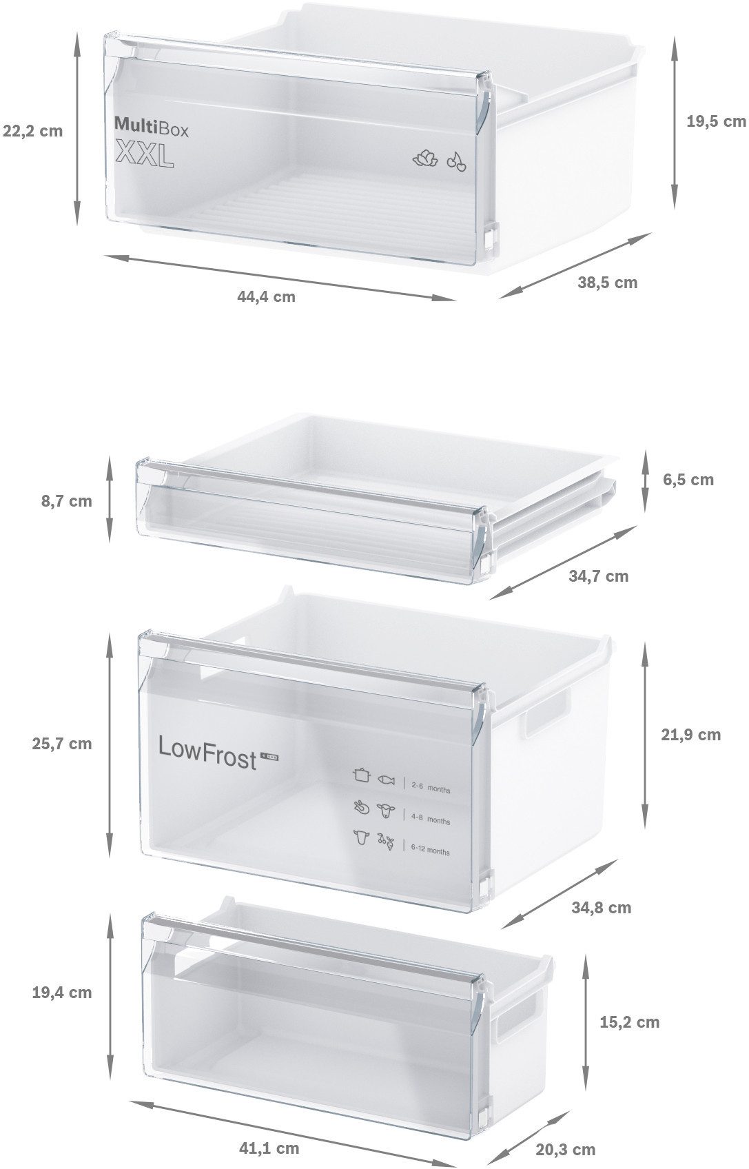 BOSCH Inbouw koel-vriescombinatie KIV86NSE0, 177,2 cm x 54,1 cm