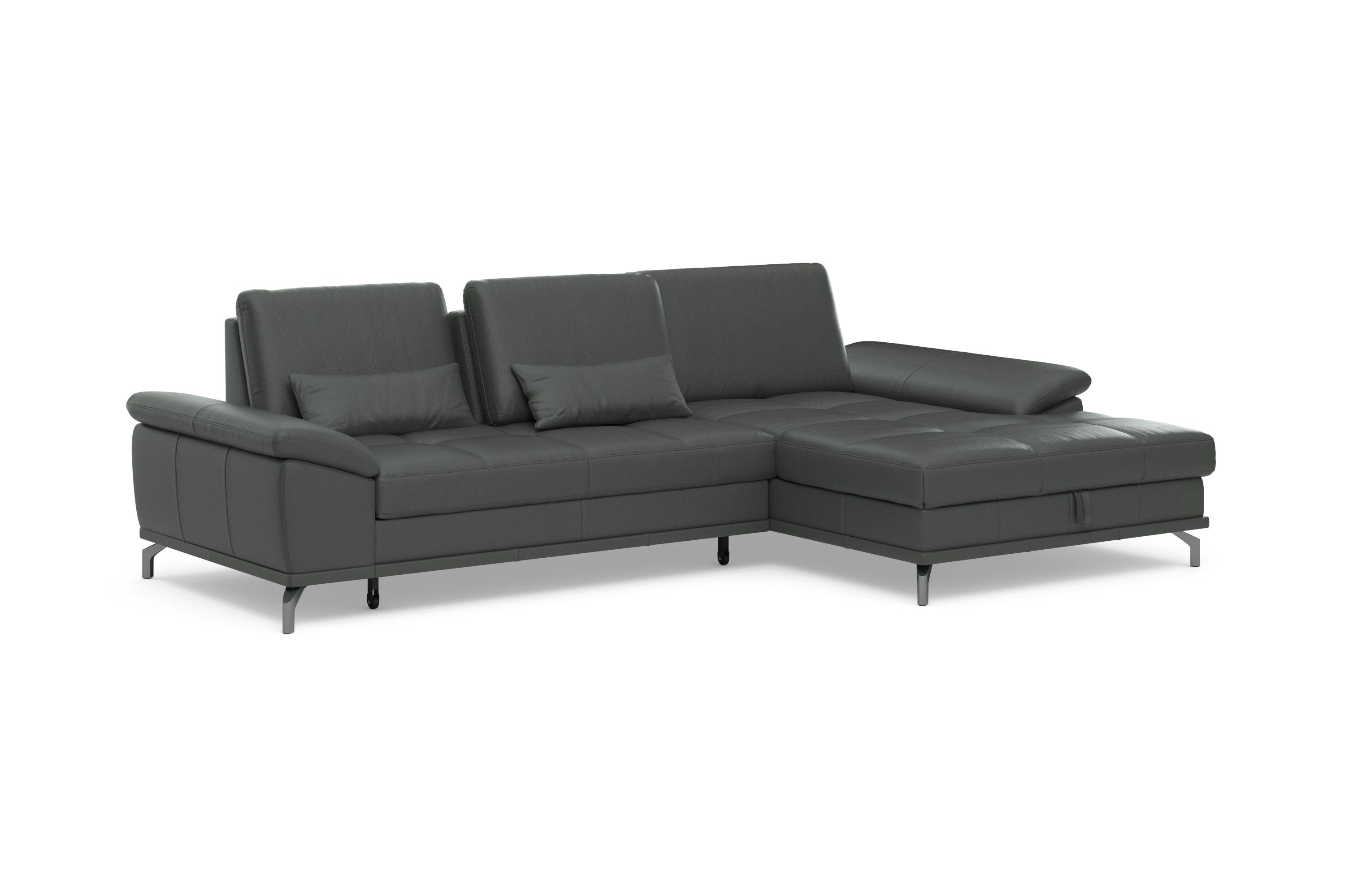 Places of Style Hoekbank Costello L-vorm, met zitdiepteverstelling, armleuningverstelling en