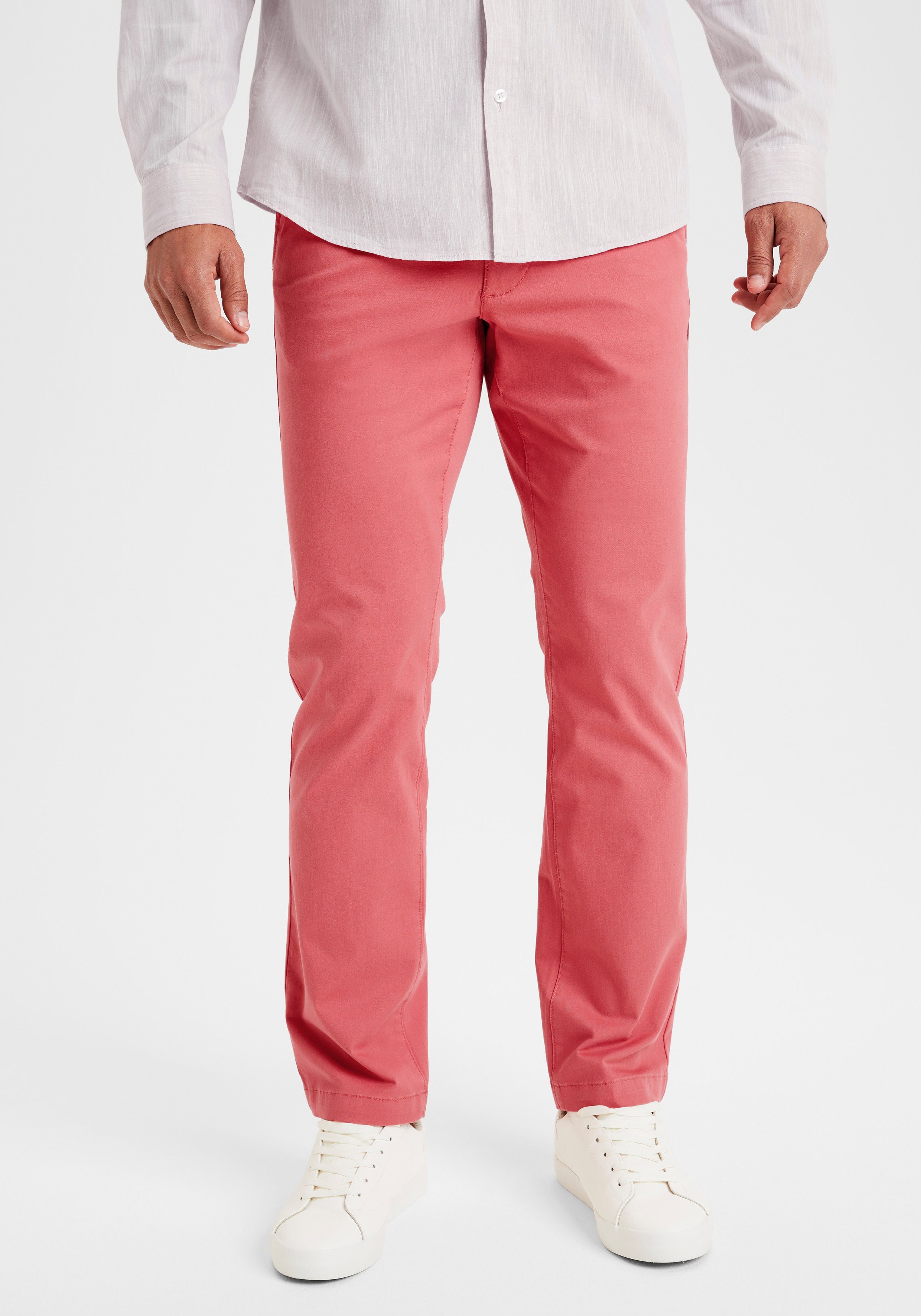 h.i.s chino straight fit rood