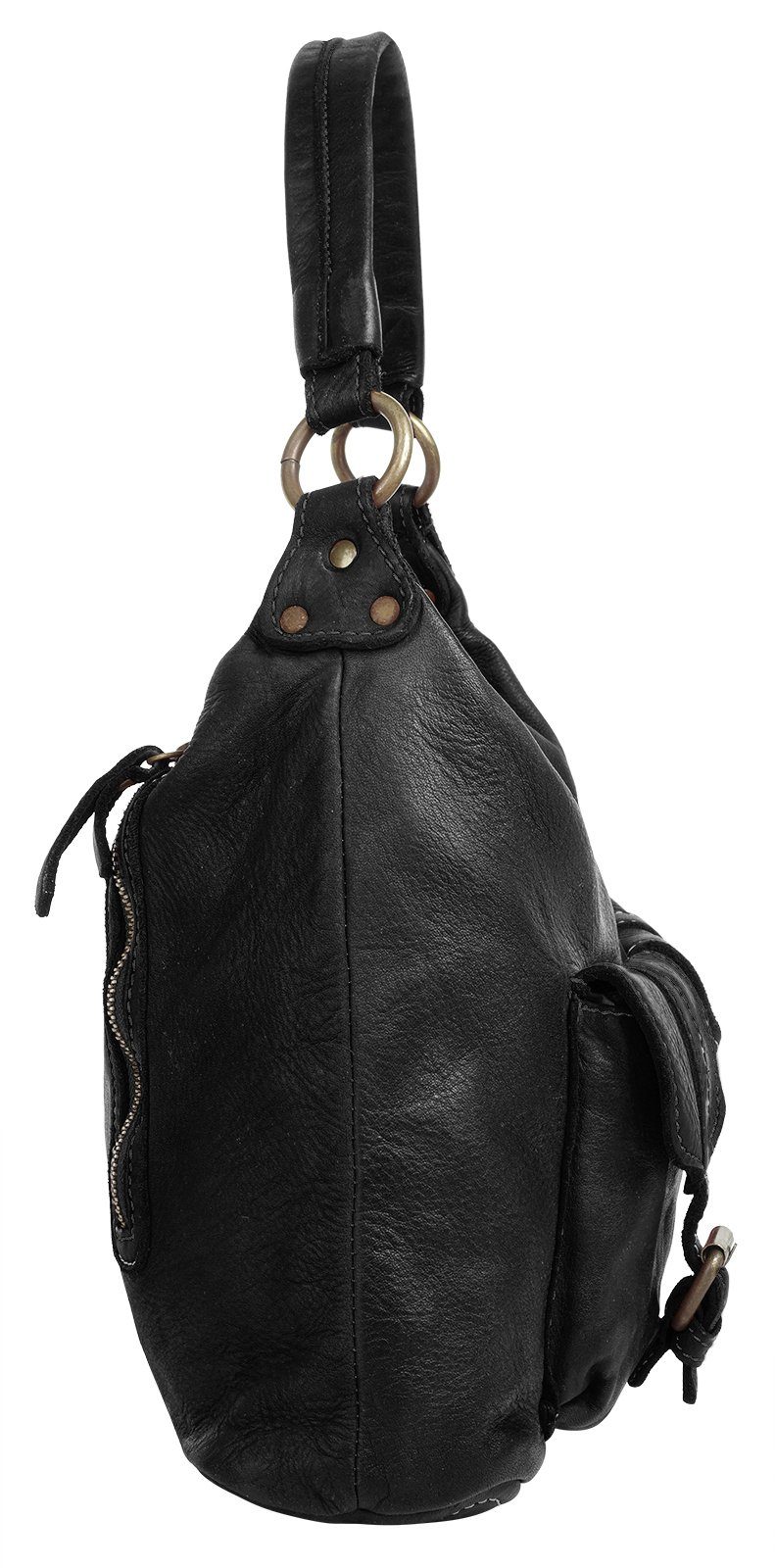 Cluty Shopper echt leer, made in italy