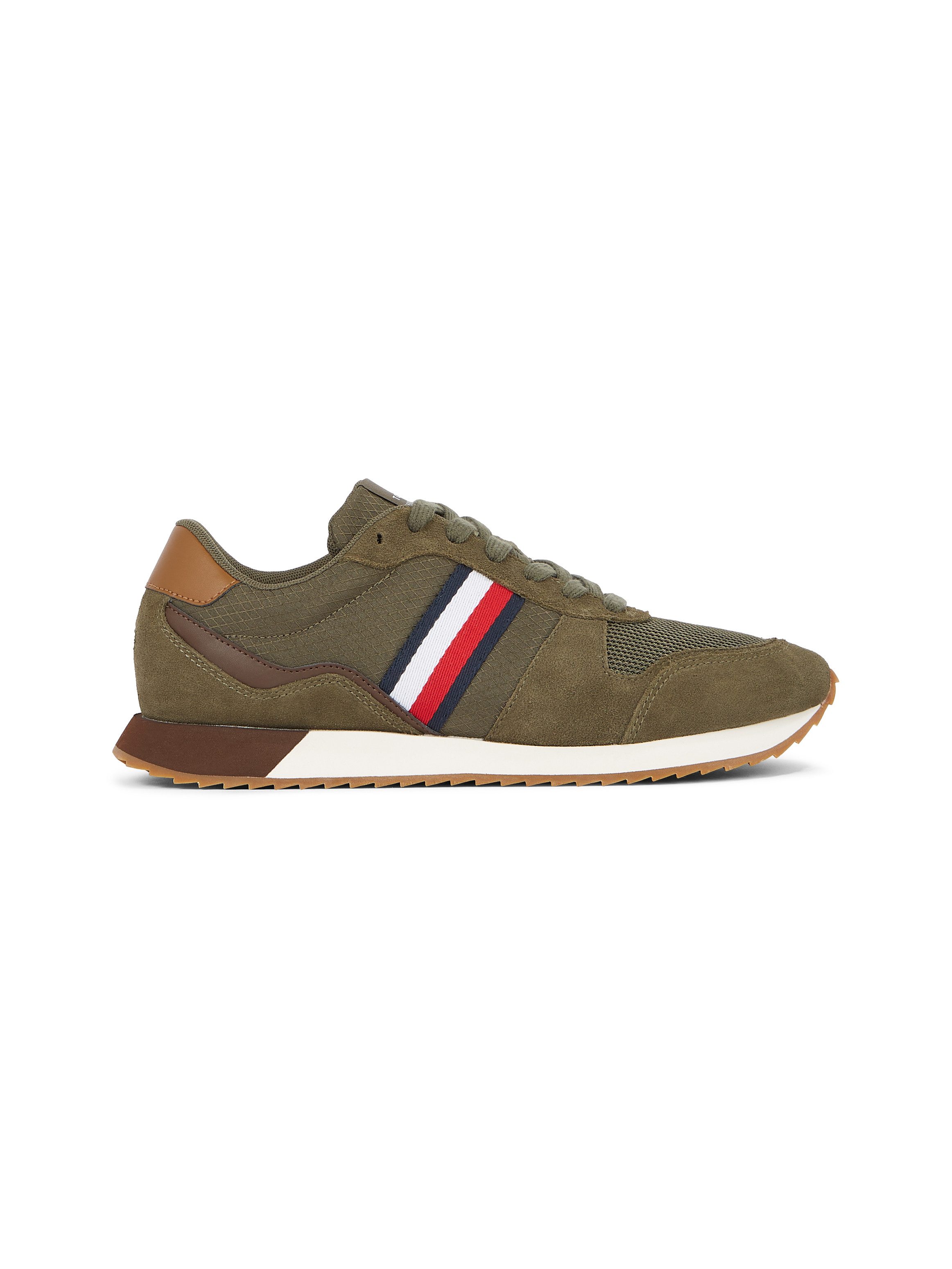 Tommy Hilfiger Sneakers RUNNER EVO MIX BLOCK vrijetijdsschoen lage schoen veterschoen met strepen in tommy kleuren