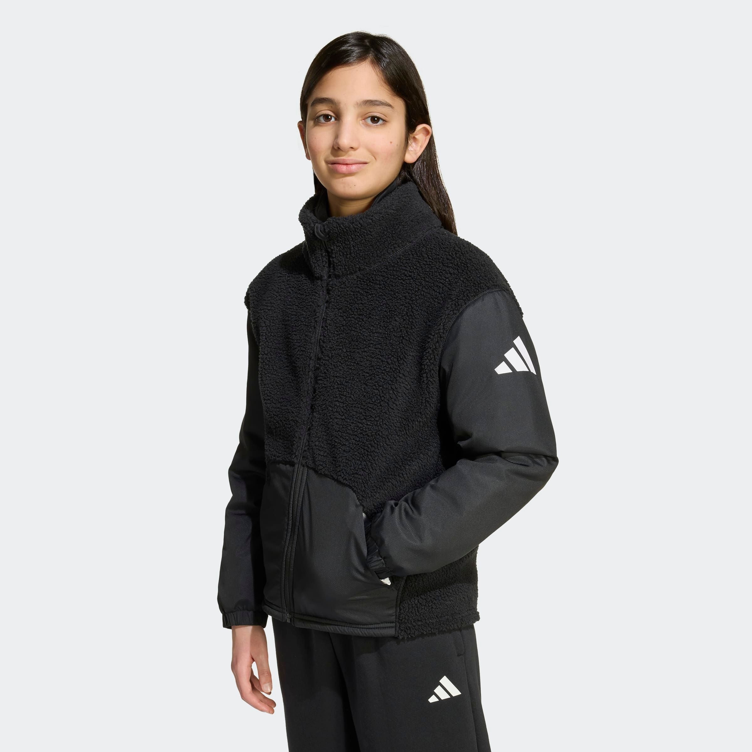 adidas Sportswear Fleecejack J SHERPA JKT