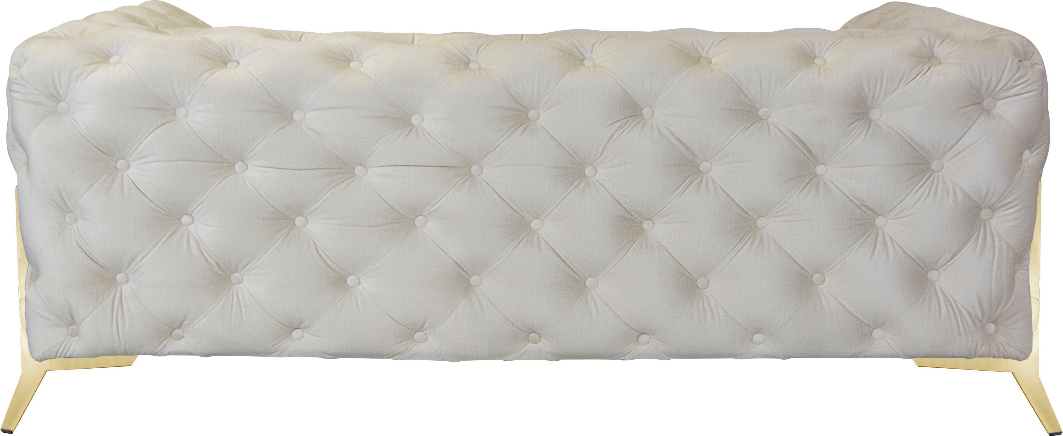 Leonique Chesterfield-bank Amaury luxueuze capitonnage, moderne chesterfield look, kleur van de poten ter keuze