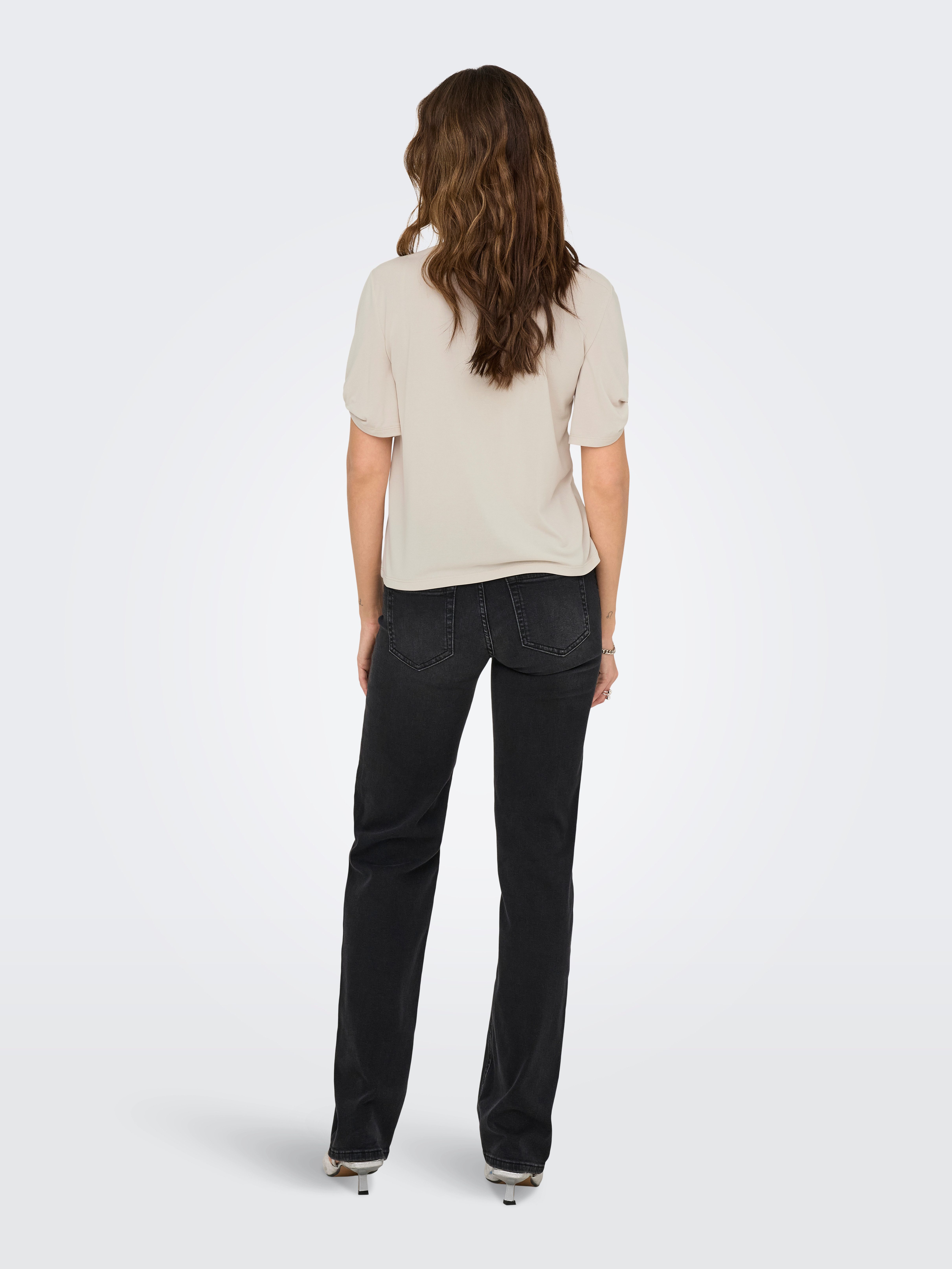 Only Shirt met korte mouwen ONLFREE LIFE S/S CREATE TOP BOX JRS