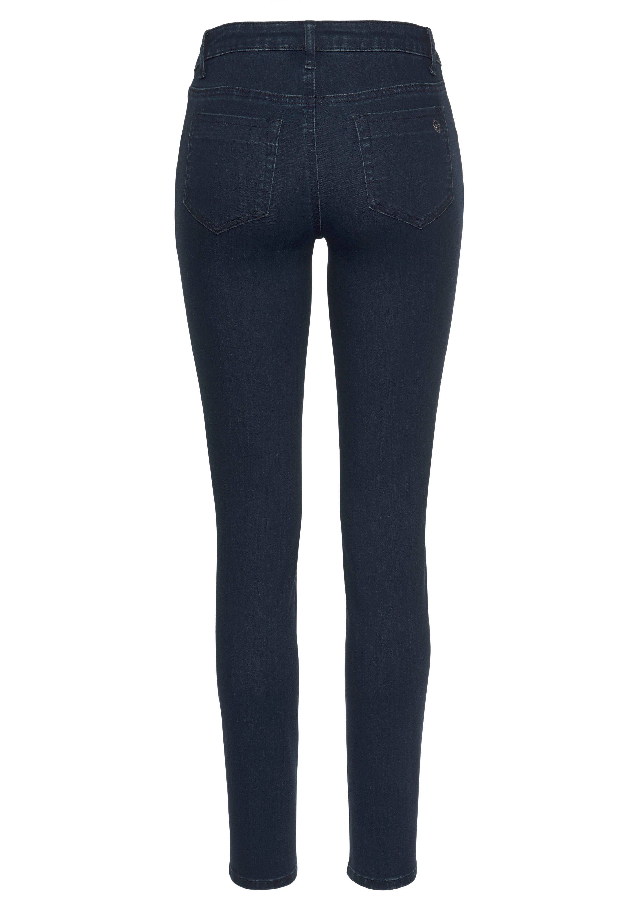 Tamaris Skinny fit jeans smalle broekpasvorm, normale taille, 5-pocket-vorm, used-wassing