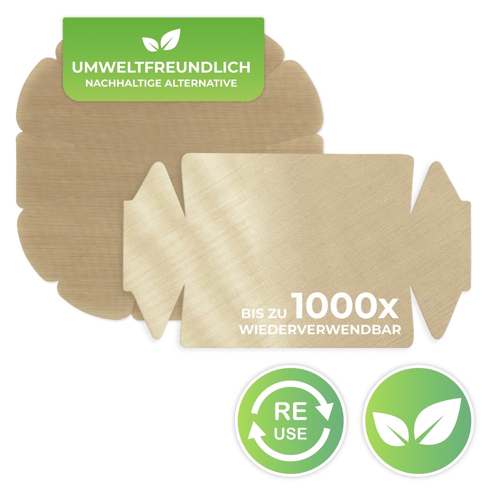 Maximex Bakpapier Non-stick bakvorm gesneden met antiaanbaklaag, set bestaand uit 1x rond, 1x hoekig (set, 2-delig)